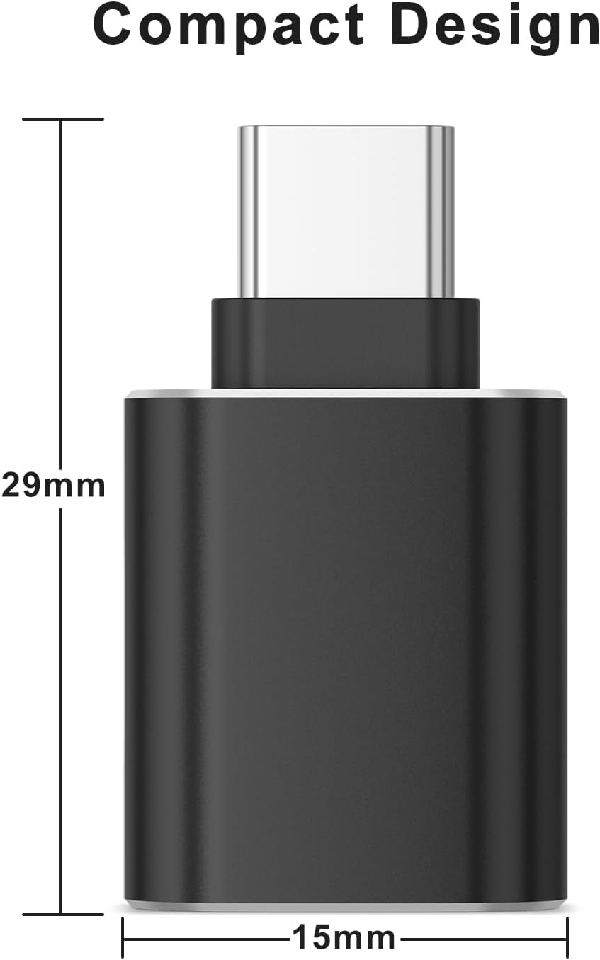 Leonids 3 Pack USB C to USB 3.0 Adapter for Iphone 16 15 Pro Max Plus, USB-C Male to USB-A 3.0 Female Adapter for Ipad, Macbook Pro Air 2022/Samsung Notebook/Type C Phone/Laptop image number 1