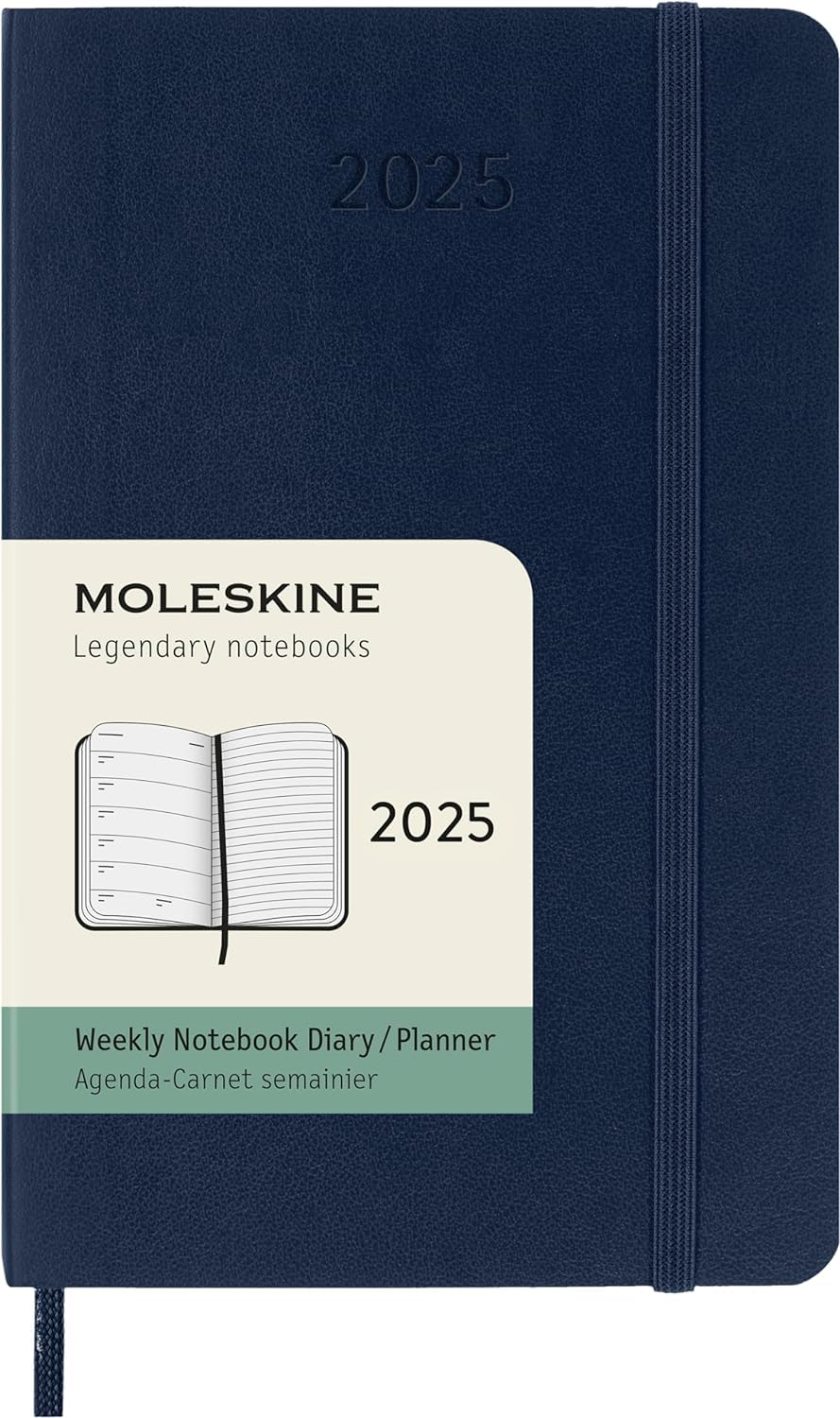 MOLESKINE- 2025-12 Month Weekly Notebook Soft Cover Diary - Pocket - Sapphire Blue image number 1