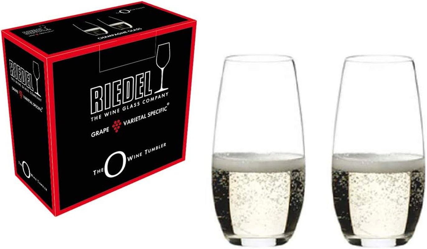 Riedel 0414/28-8 Riedel Champagne Glasses, Set of 8, Riedel Ocean Champagne, 9.4 Fl Oz (264 Ml)