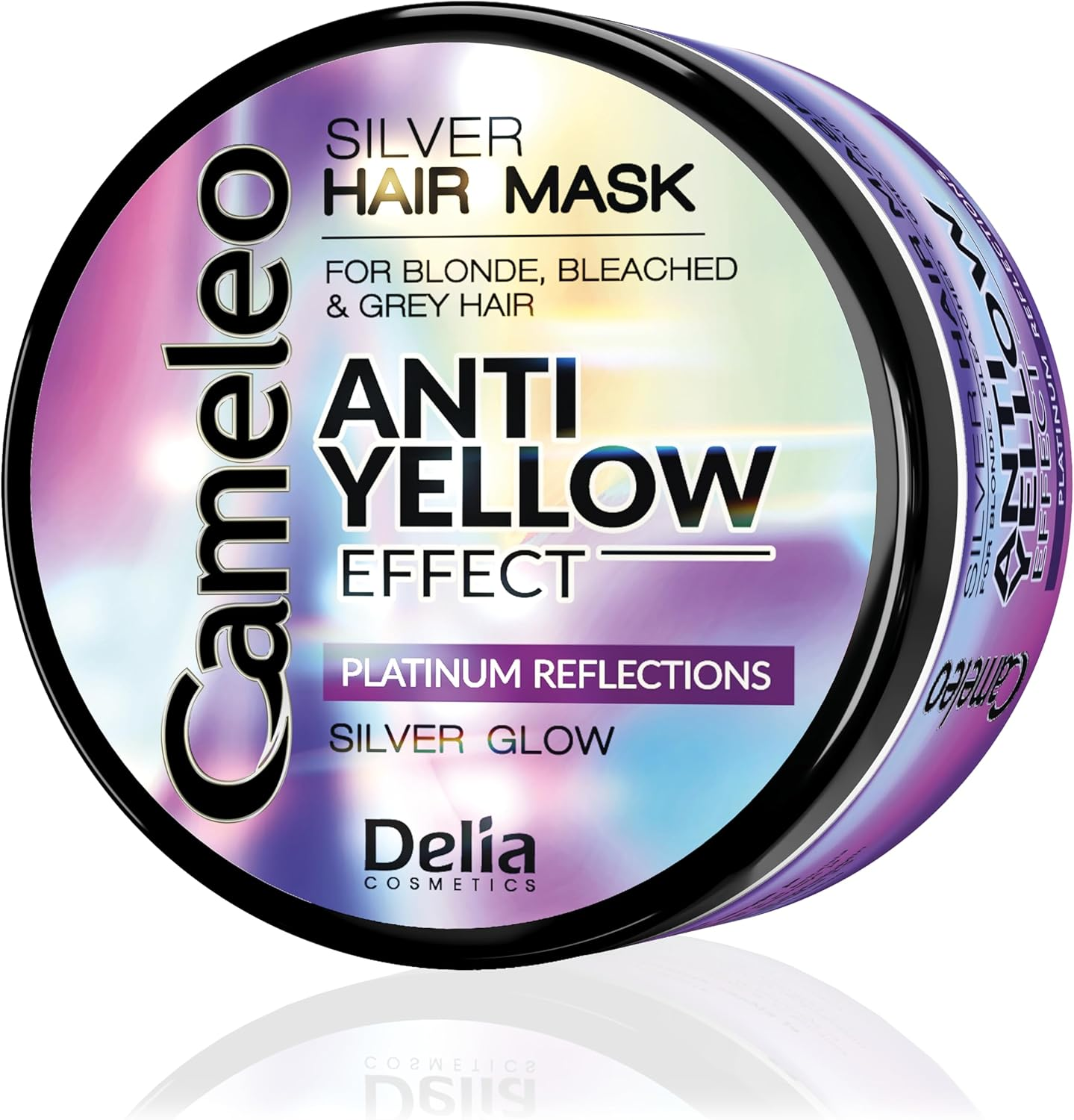 Cameleo - Silver Toning Mask - No Yellow Effect - Purple Treatment & Colour Protect for Blonde, Grey, White Hair - Platinum Tones - UV Protect - No Parabens - 200Ml image number 2