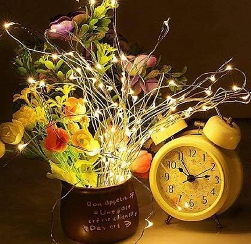 Solar String Lights,Solarmks 33Ft Outdoor String Lights 100LED Seasonal Decorative Lighting for Home, Lawn, Garden, Wedding, Party and Holiday (Yellow)