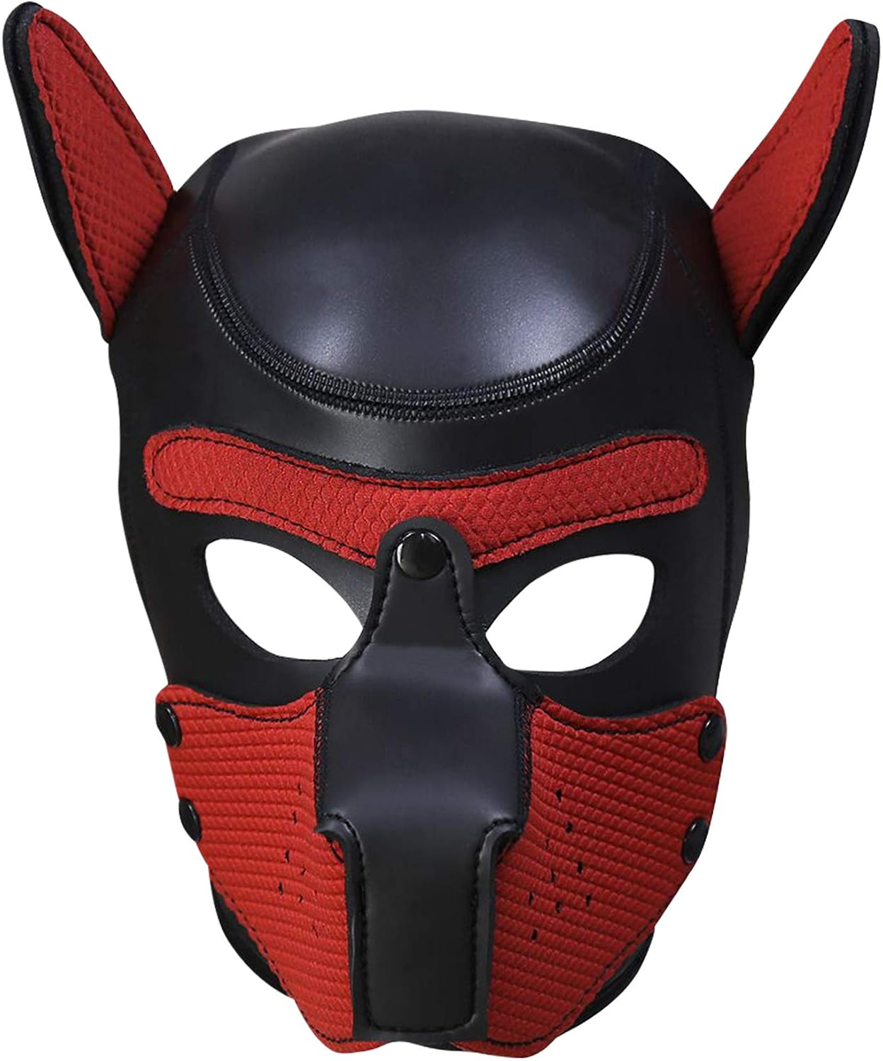Pup Hood, Black & Red, Large image number 3
