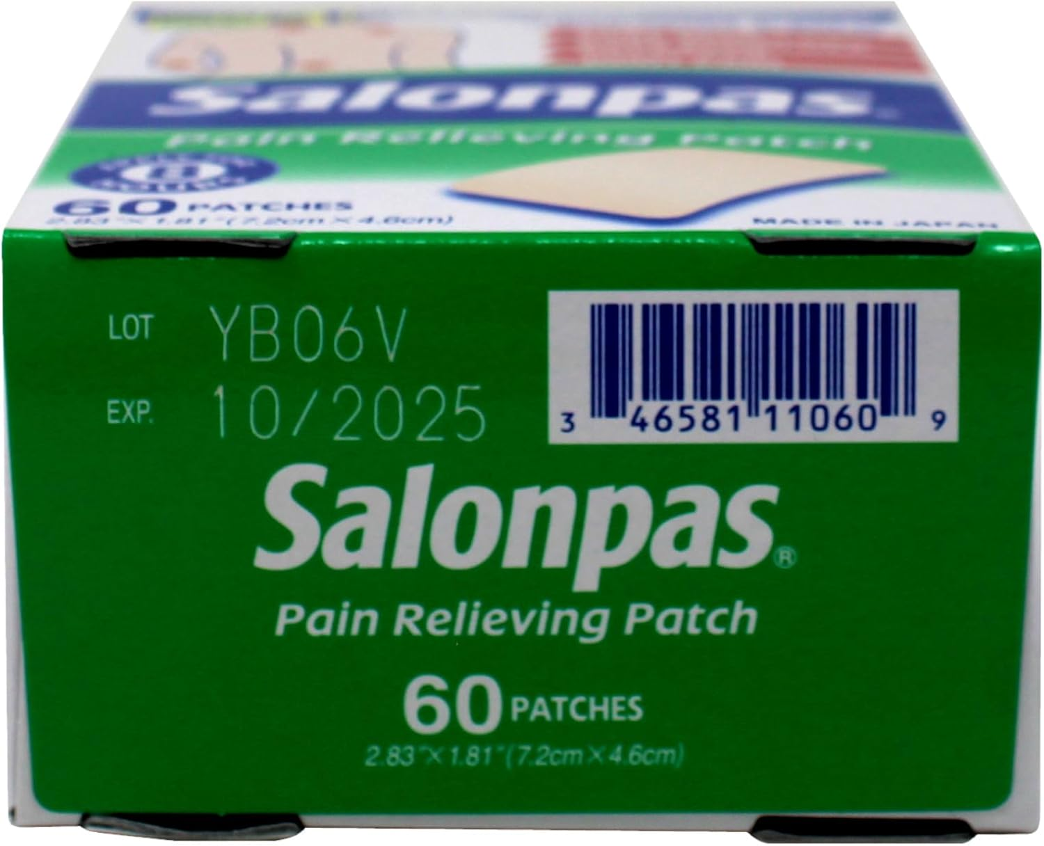 Salonpas Pain Relieving Patches, 60 Count (Pack of 2) image number 4