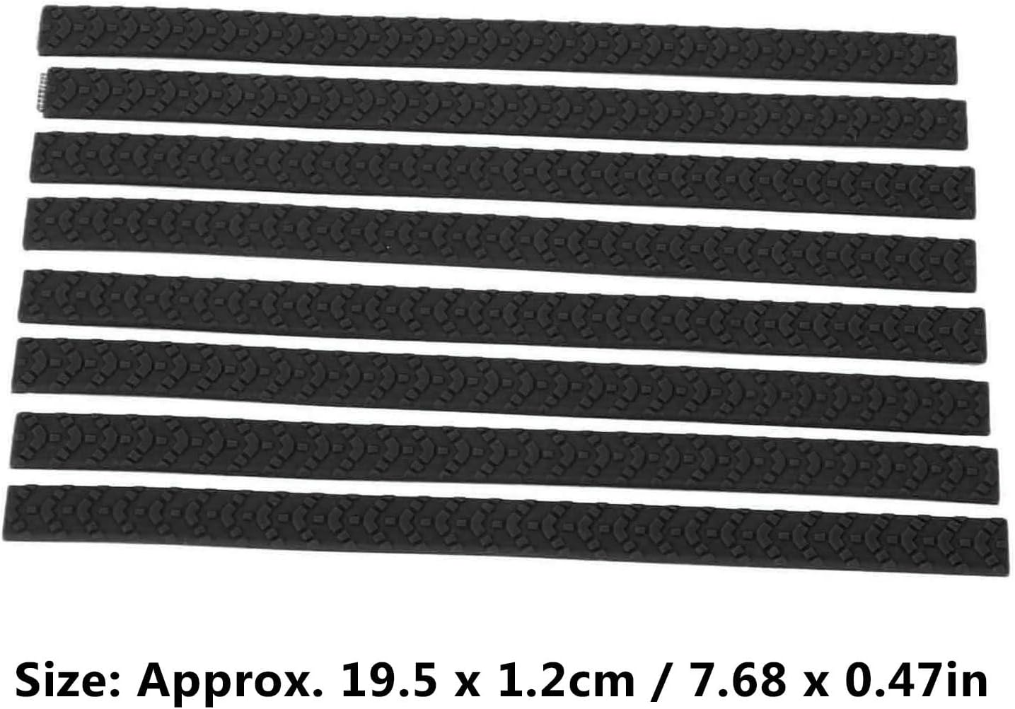 Suitcase Wheels Covers, Easy Installation Scratch Resistant Luggage Wheel Protectors Thick Tire Texture 8Pcs Noise Absorbing for Beach for Slope (Black) image number 3