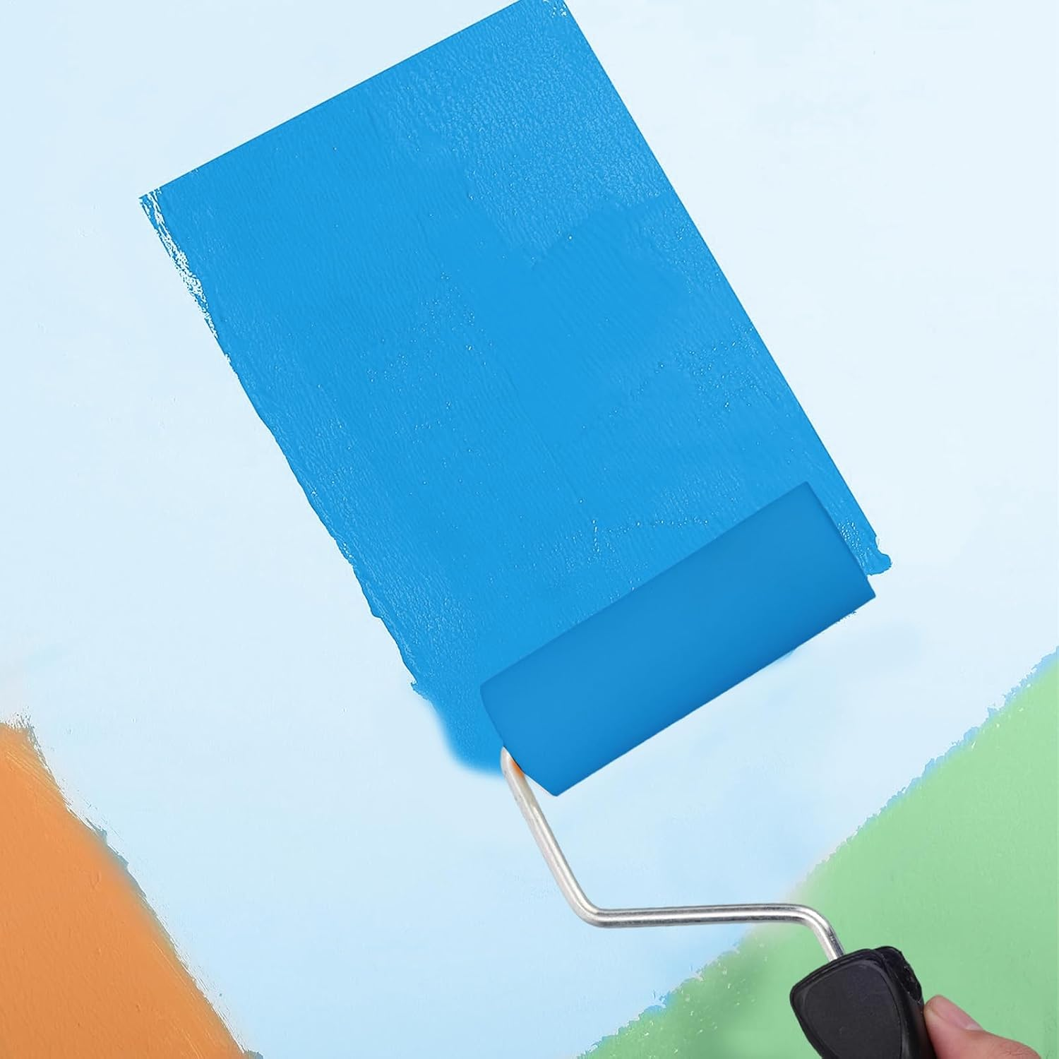 20Pcs Paint Roller Tray Set, Includes 4In Mini Rollers Disposable Liners Paint Tray Ergonomic Handle Ideal for Home Renovation Trim Cabinets & Touch Ups image number 6