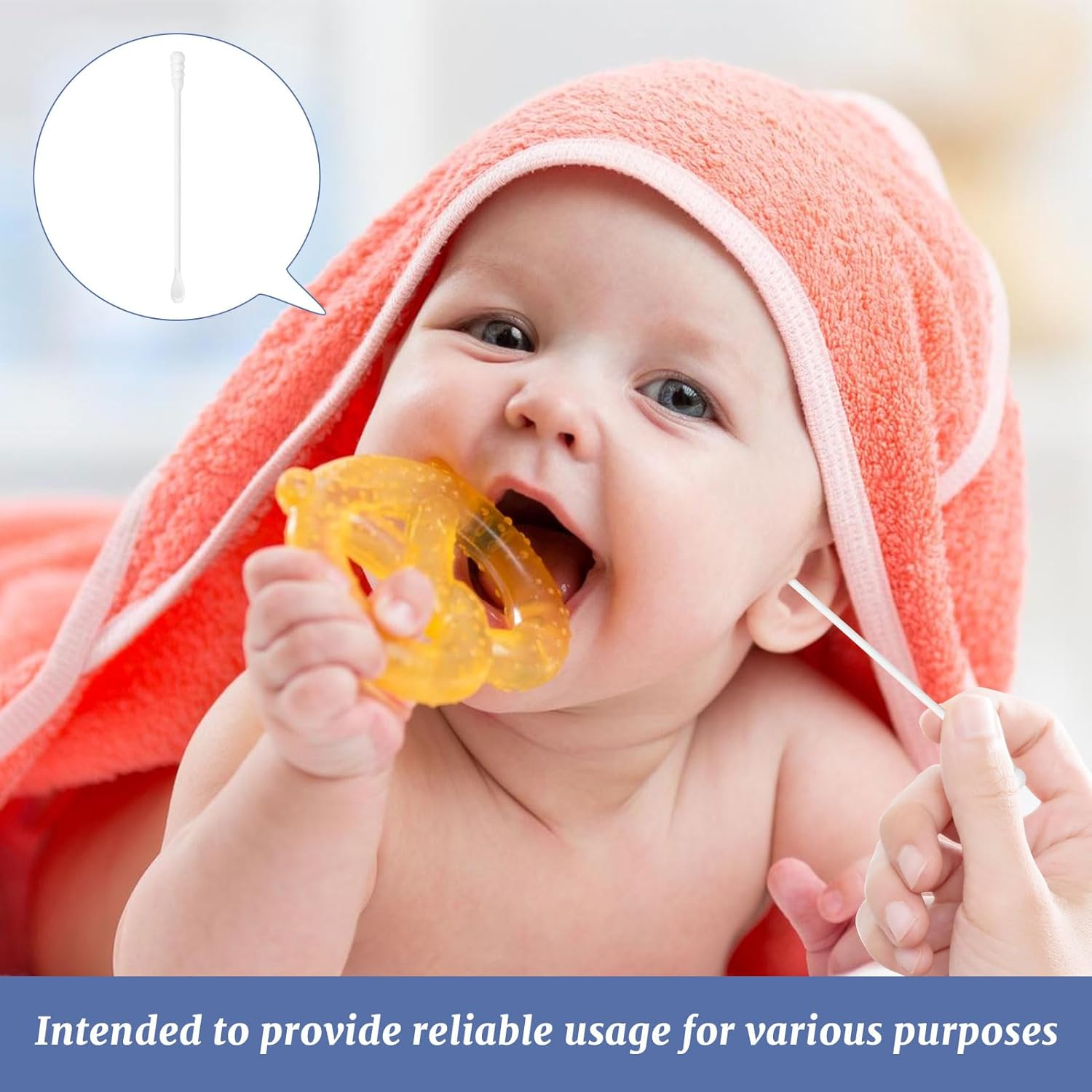 Baby Cotton Buds, 400Pcs Premium Cotton Tips, Dual Head Cotton Swabs, 200Pcs Ear Spoons and 200Pcs Water Drop Tips Baby Buds, Kids Safety Swabs, Ideal for Ear Cleaning, Makeup, Beauty Care