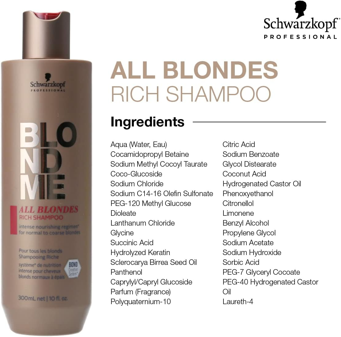 Schwarzkopf Blondme All Blondes Rich Shampoo 300 Ml image number 4