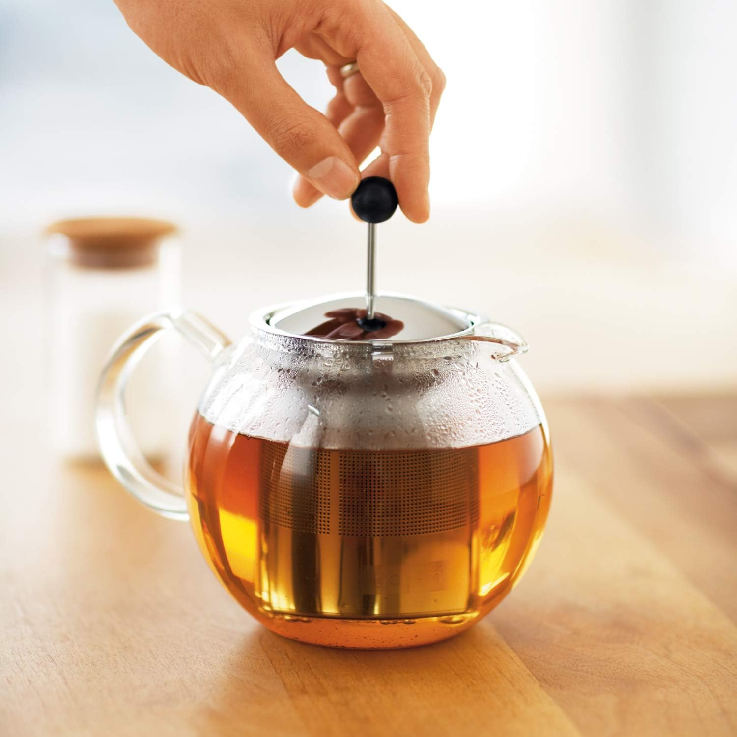 Bodum Tea Press with Filter, Chrome, 1807-16 image number 5