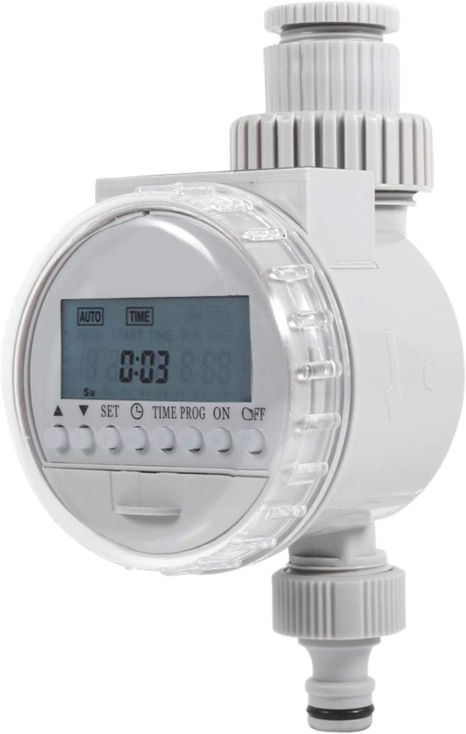 Solar Powered Water Timer Solar Watering Timer Irrigation Controller Auto Watering System with LCD Display 16 Programs for Garden Yard Balcony image number 1