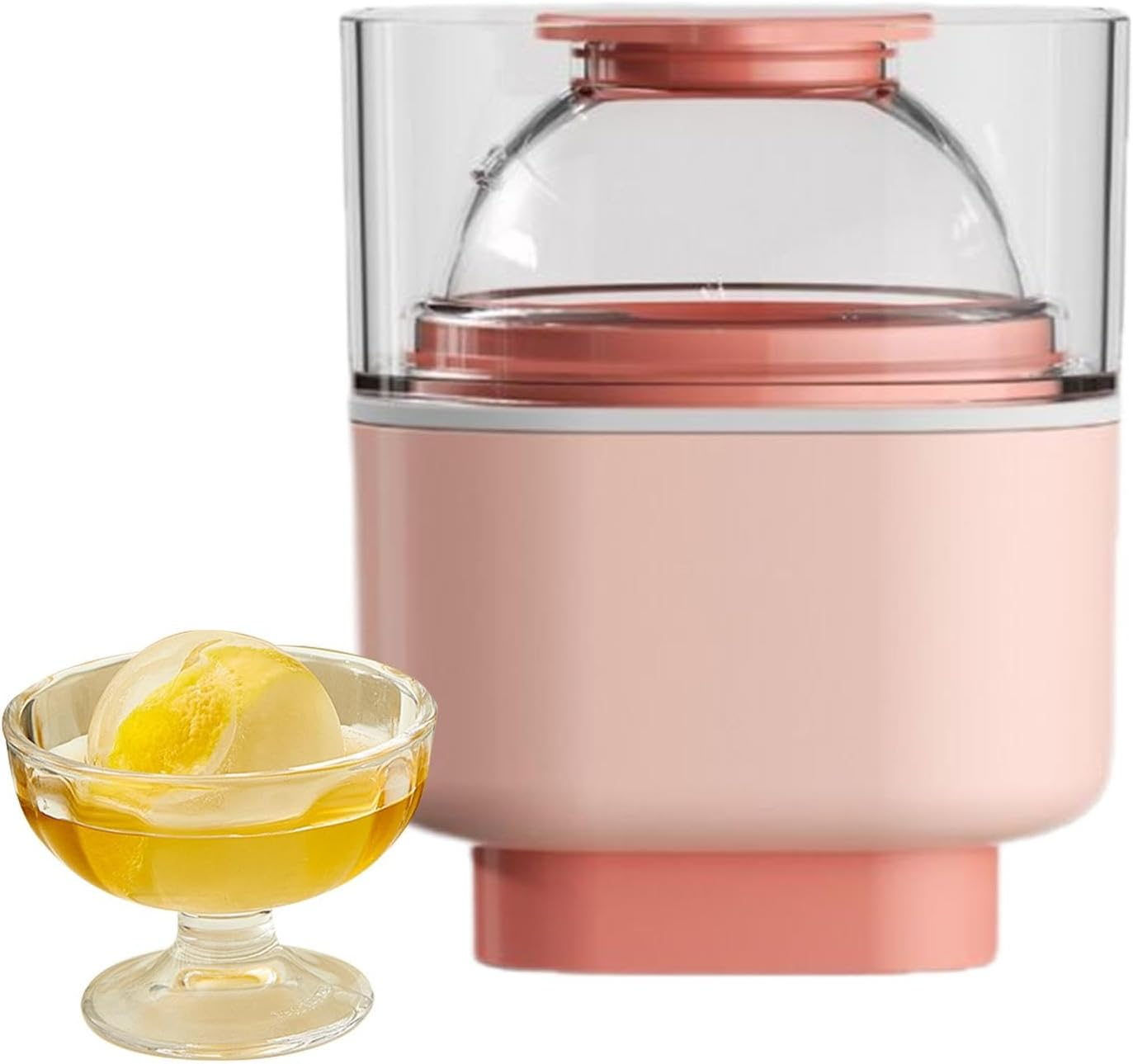 Ice Ball Maker Mold,Round Ice Hockey Machine Mold - Press Design Kitchen Gadget for Parties, Bars, Work Area, Drink Shops, Picnic, Home