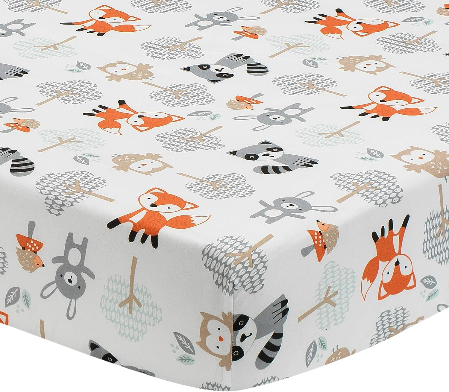 Bedtime Originals Woodland Friends 3Piece Crib Bedding Set, Multicolor image number 6