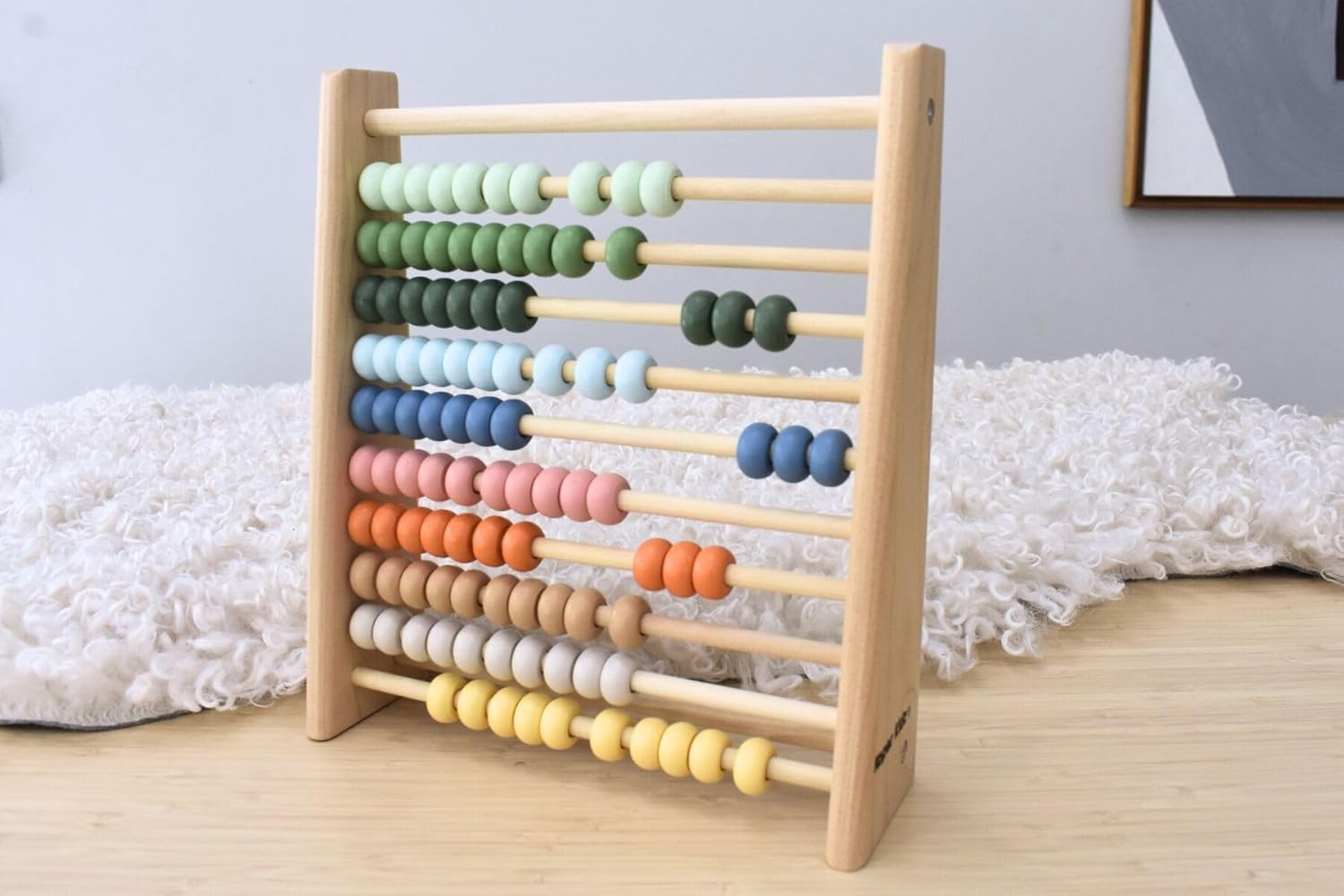 Kaper Kidz - Wooden Abacus 100 Bead | Counting Bead Frame for Babies and Toddlers