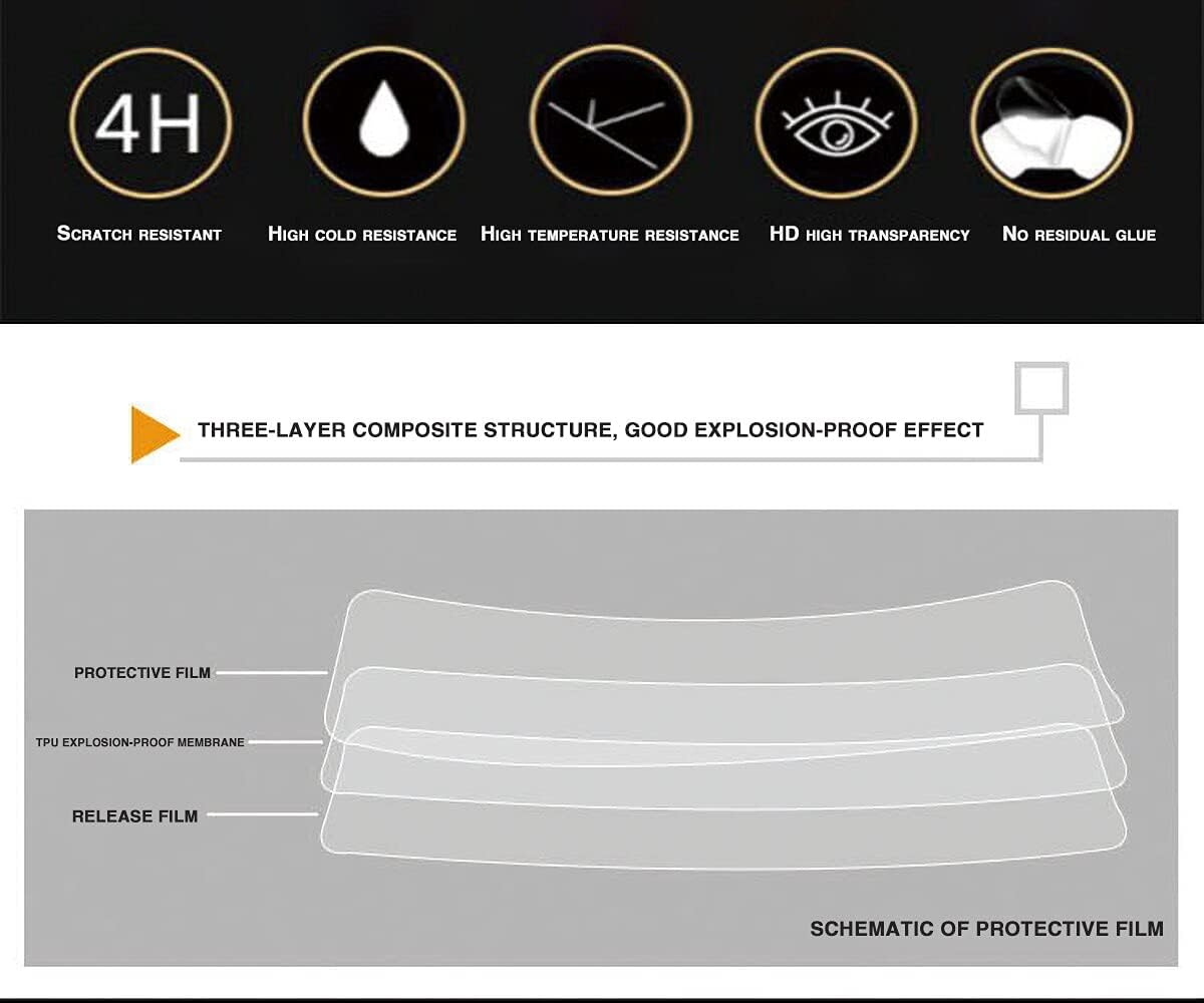 For KYMCO Xciting 400 Xciting400 Motorcycle Accessories Cluster Scratch Protection Film Screen Dashboard Protection Instrument Cluster Screen Protection Film image number 4