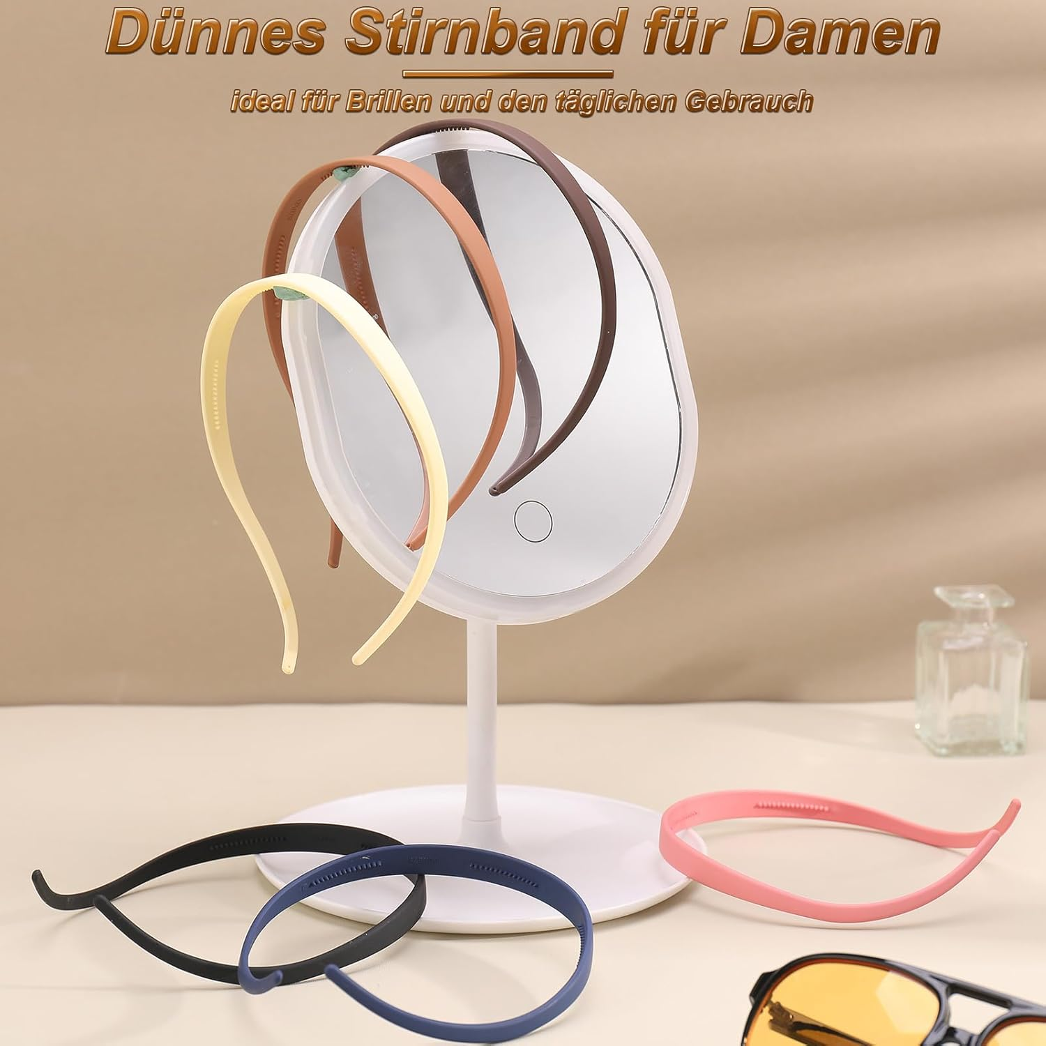 Dusaniyali Pack of 6 Zigzag Headbands, Women'S Headbands, Thin Matte Finish, Non-Slip Hair Band, Zigzag Elegant Headband, Girls, Women, for People Who Wear Glasses, Sunglasses, Everyday Life image number 3