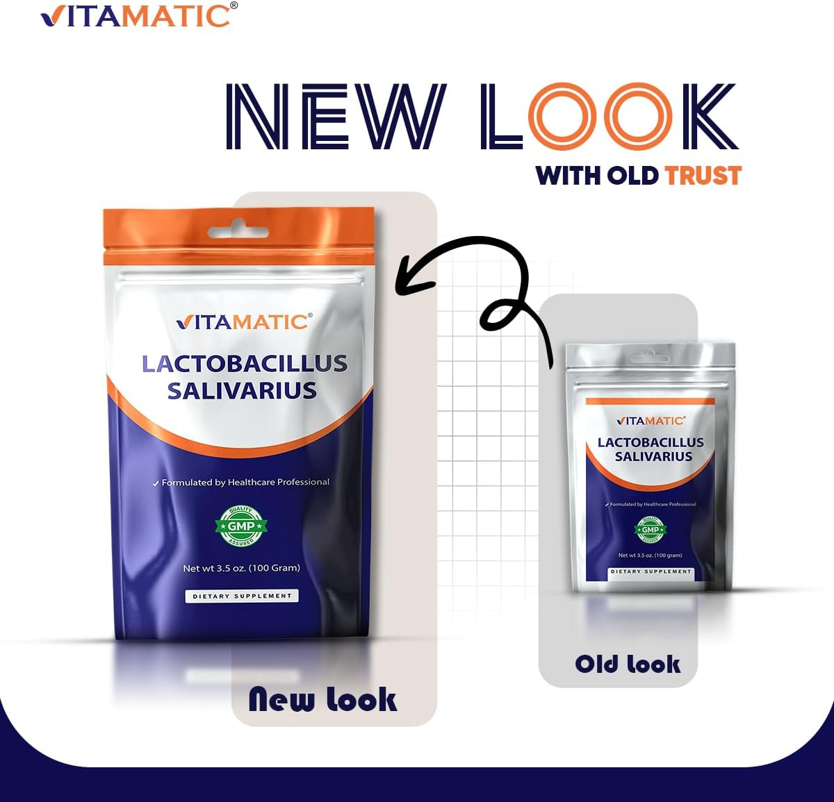 Vitamatic Lactobacillus Salivarius Probiotic Powder - Digestive Support - 100 Gram (3.5 OZ) - 100 Servings image number 6