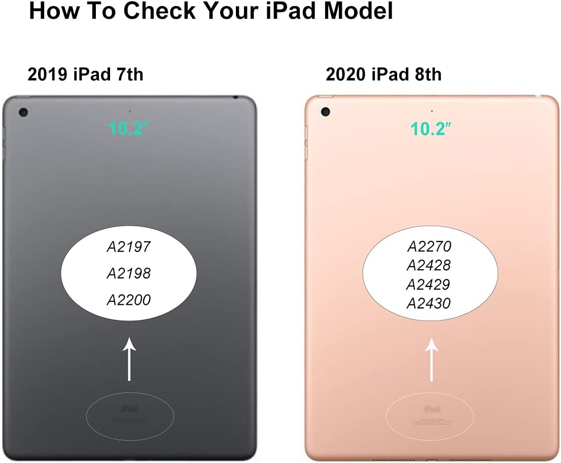 Touch Screen Replacement [2 Pack] VDASO for Ipad 7 7Th/8 8Th Gen Digitizer 2019/2020 10.2 Inch,For 7Th 8Th Generation A2197 A2198 A2200, A2270 A2428 A2429 A2430 with Home Button,Camera Bracket (Black) image number 5