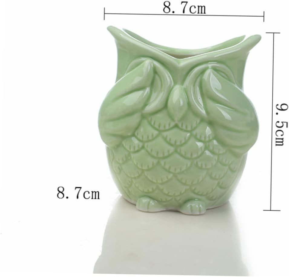Owl Design Ceramic Succulent Pot Plant Container for Home Gardening Creative Novelty Flower Pots Indoor image number 3