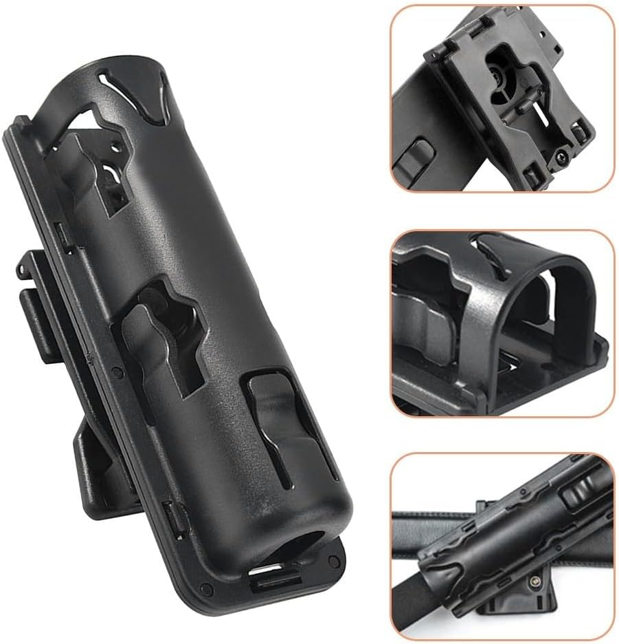 Baton Holder, Adjustable Baton Pouch 360&deg; Rotationtactical Quick Dial Stick Pouch with Clip for Telescopic Batons image number 1