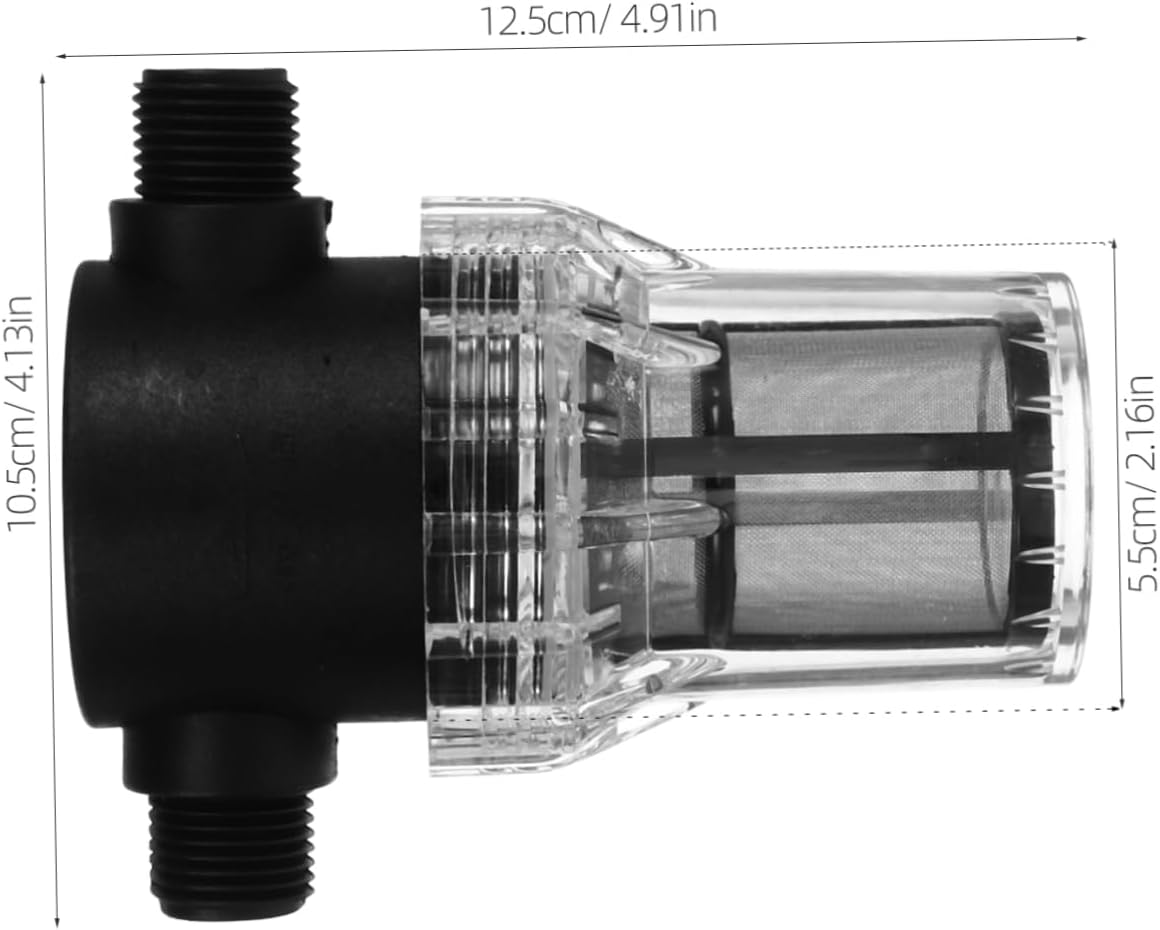 Holibanna 2Pcs Rv Water Filter with Grit Mesh Screen Threaded in Line Water Hose Strainer Durable Compact Design for Efficient Impurity Removal and Easy Installation image number 1