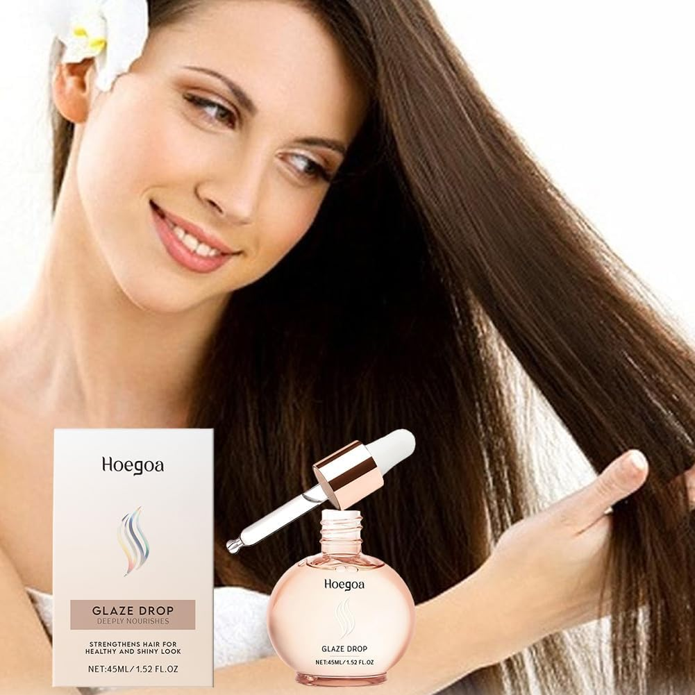 Shine Hair Serum by Gloss Absolu - Wild Rose Hair Gloss Oil, Lightweight Glaze Drops for Frizz Control & Hydration, 45Ml image number 6