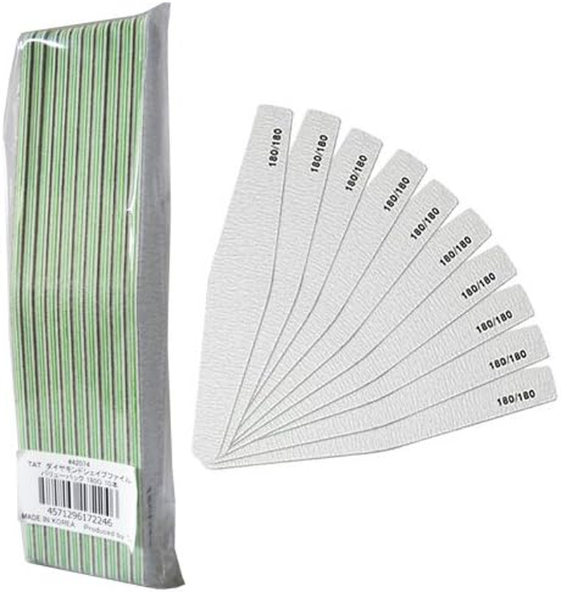 SHAREYDVA 42074 Diamond Shape Files Value Pack 180G 10Pcs