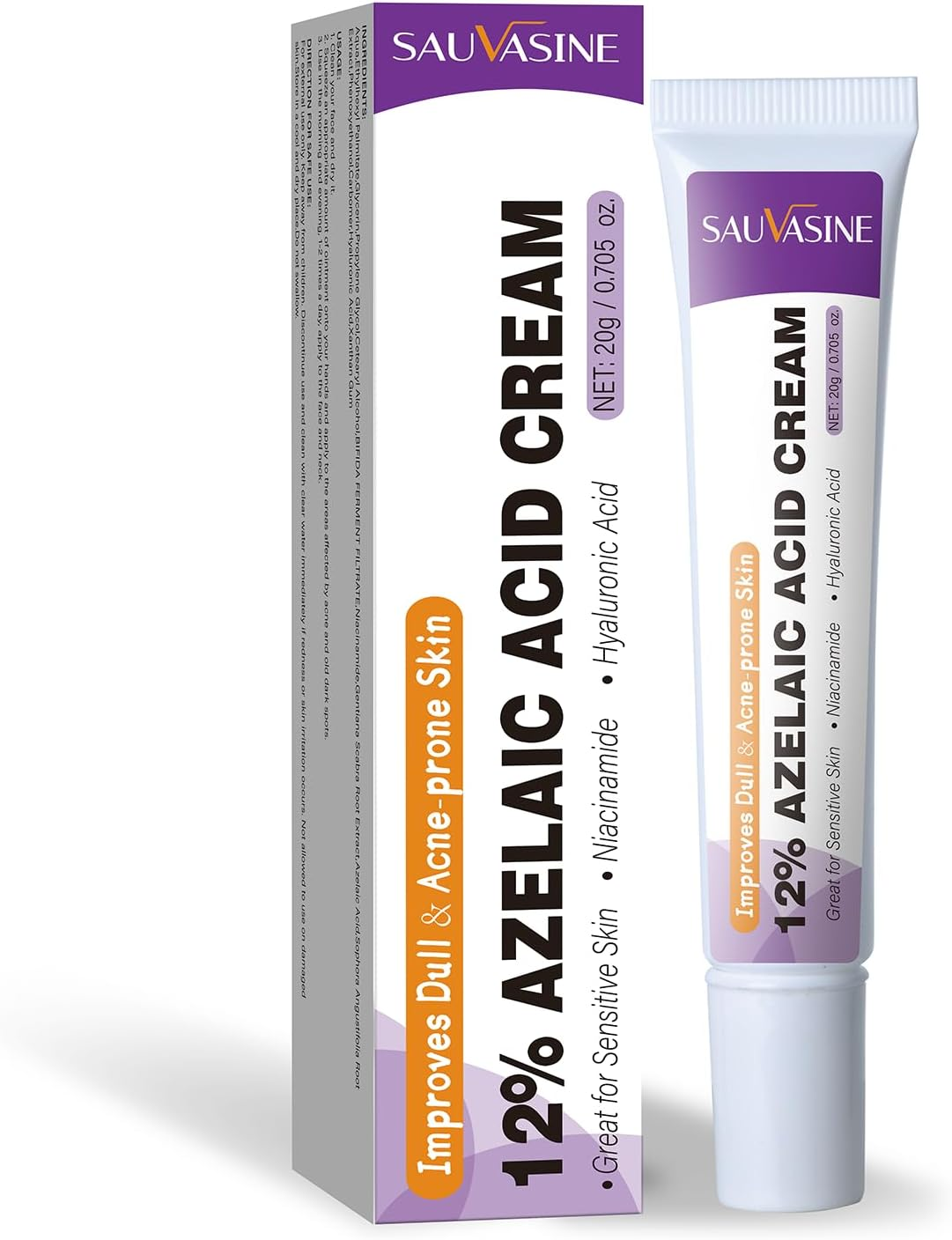 12% Azelaic Acid Serum - Brightens Skin, Clears Pores, Soothings Acne & Redness | Premium Face Treatment image number 3