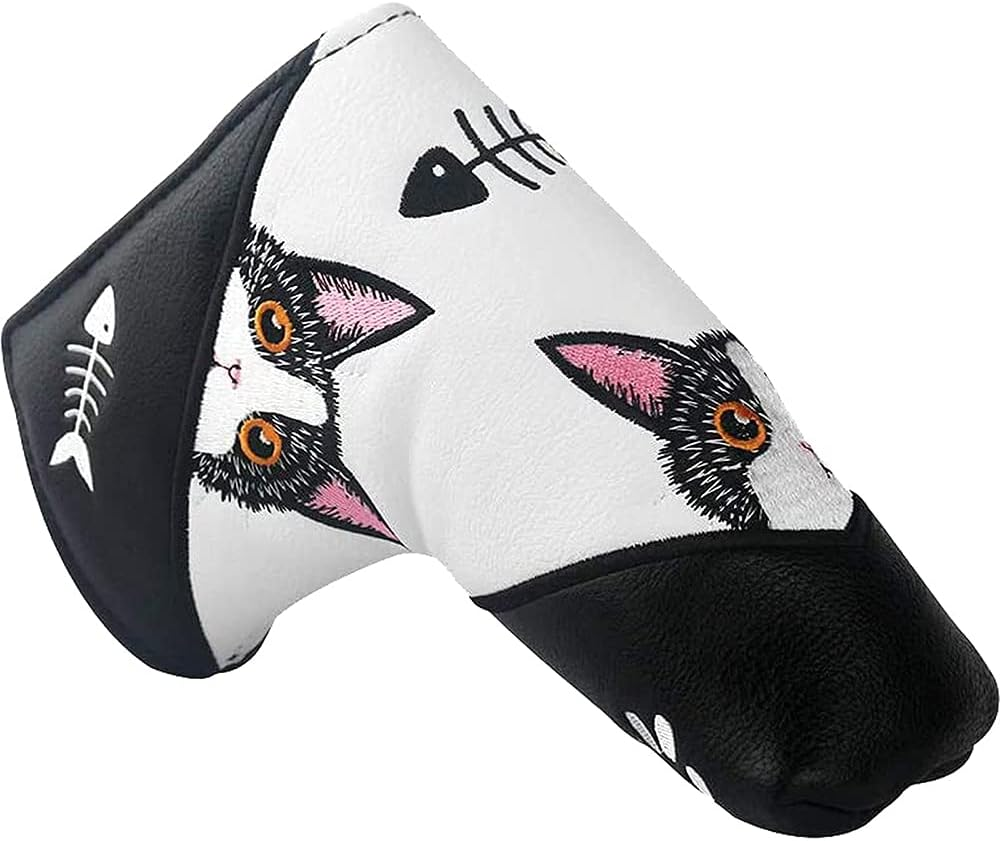 PINMEI Golf Blade Putter Cover Golf Putter Headcover Synthetic Leather Closure for Scotty Cameron Odyssey Blade Taylormade Ping