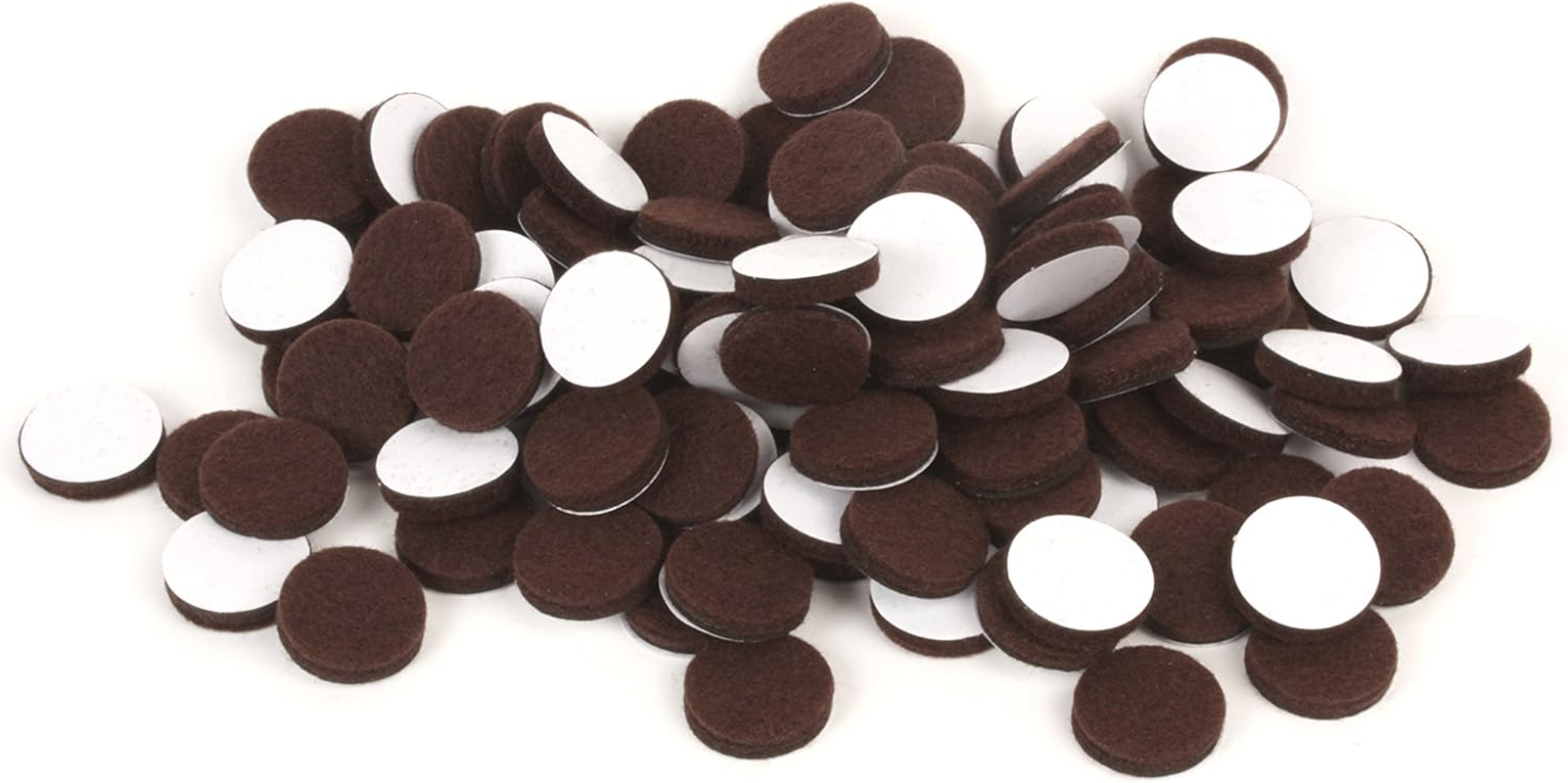 Slipstick Cb124 round Heavy Duty Felt Pads, 25Mm Diameter, Brown (Set of 100)