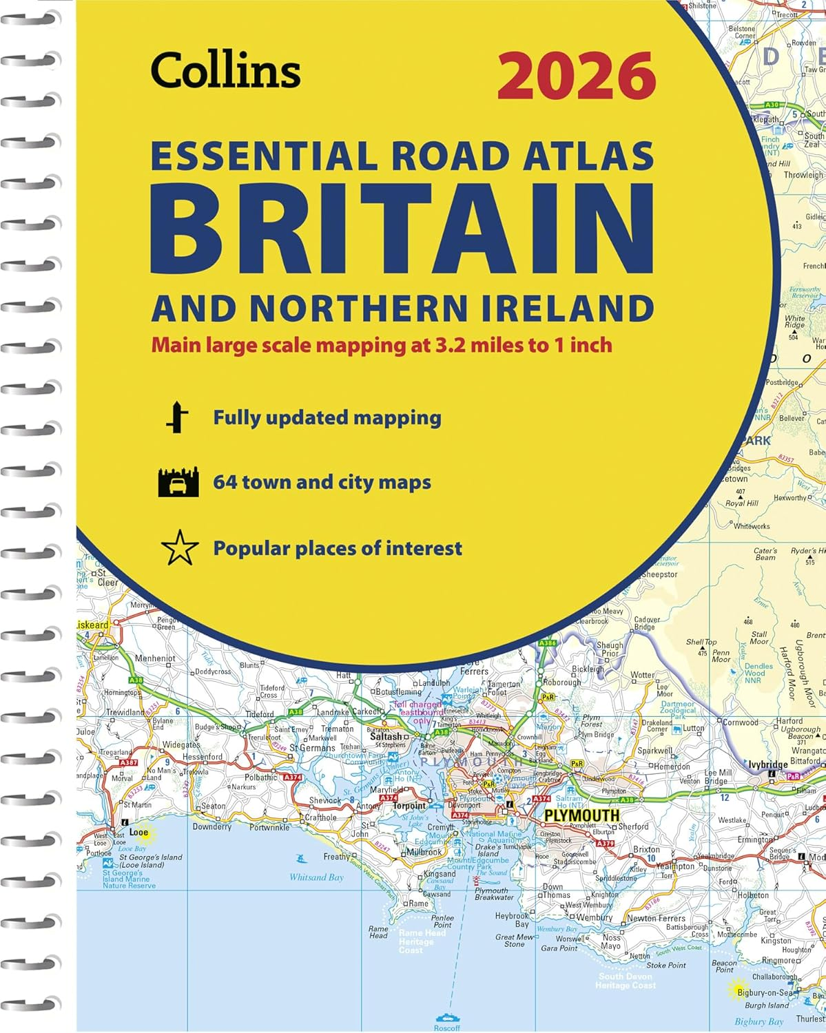 Collins Road Atlas - 2026 Collins Essential Road Atlas Britain and Northern Ireland: A4 Spiral image number 2