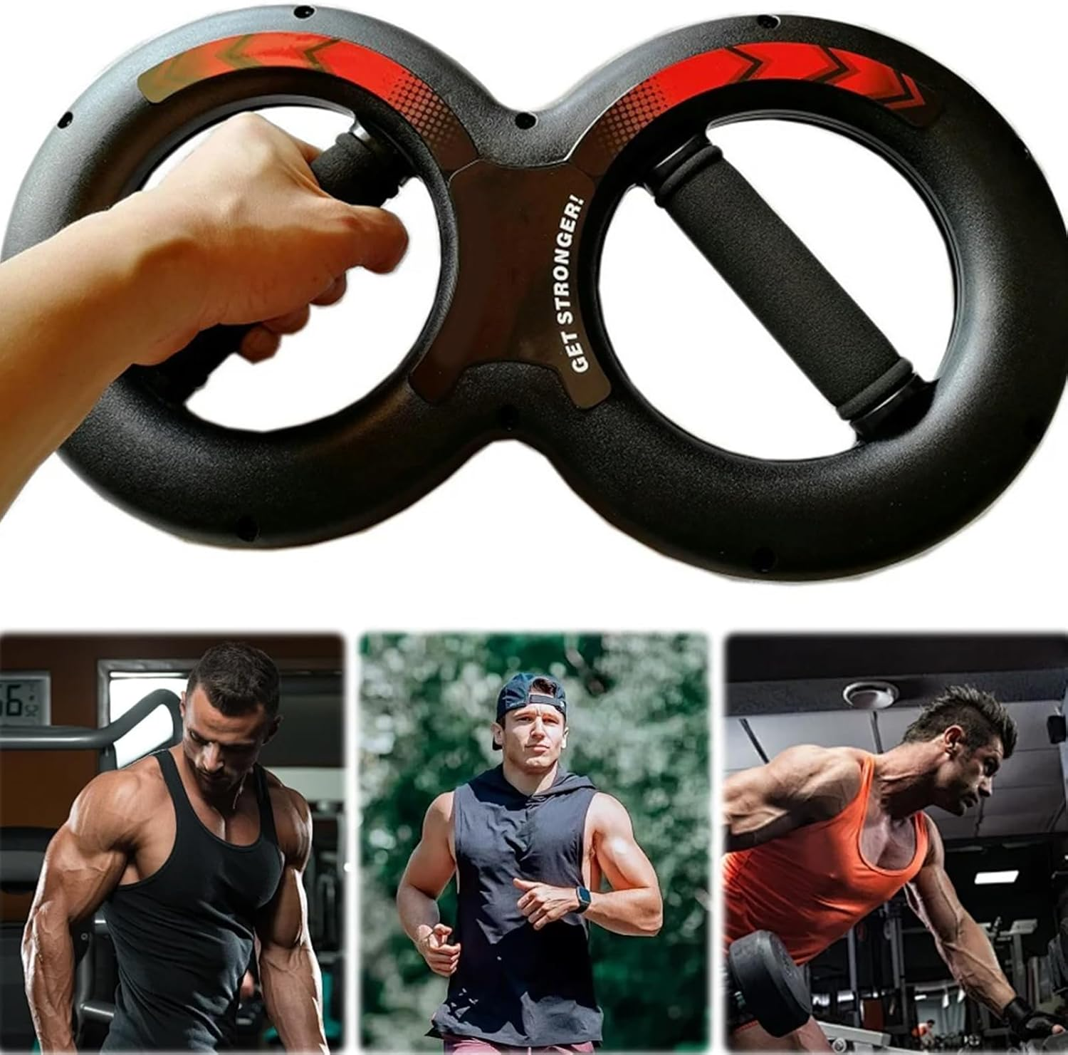 Burn Machine - Forearm Trainer Burn Machines, Forearm Hand Muscle Trainer | Adjustable Resistance Twist Arm Trainers, 360 Degree Rotating Grips Equipment for Forearm Trainer Boxing image number 3