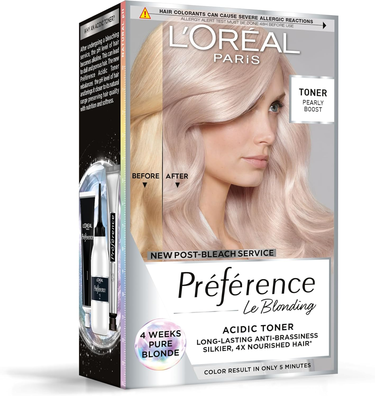 L'Oreal Paris Pr&eacute;f&eacute;rence Le Blonding Acidic Toner Pearly Boost White image number 3