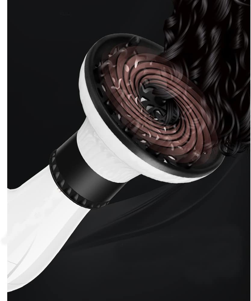 QIRUIRED Universal Hair Diffuser Hair Dryers with Nozzle for 1.49 in to 2.36 Inch Hair Drying Adjustable Professional Salon Tool for Curly and Natural Wavy Hair Styling (White) - Black image number 4
