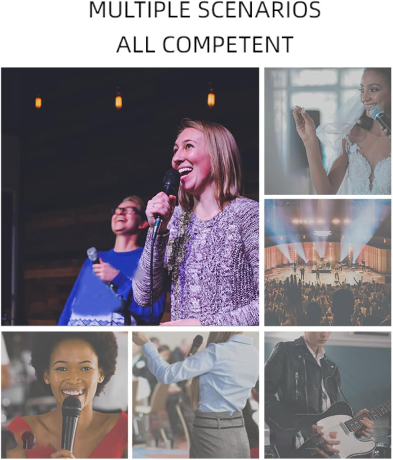 Wired Microphone for Karaoke, Cardioid Dynamic Moving Coil Microphone, Handheld Vocal Mic with on and off Switch, 3 Pin XLR Plug-In Microphone for Speaker, AMP, Mixer (#1) - 2 image number 7