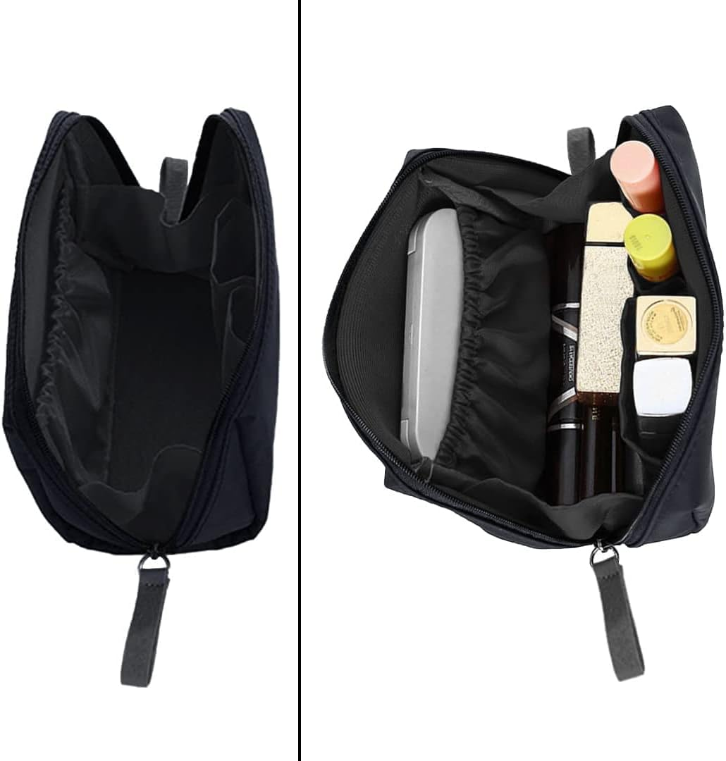 Small Makeup Bag, Women Mini Portable Makeup Bag,1Pc Large Capacity Travel Cosmetic Bag for Purse,Cosmetics & Toiletries image number 1