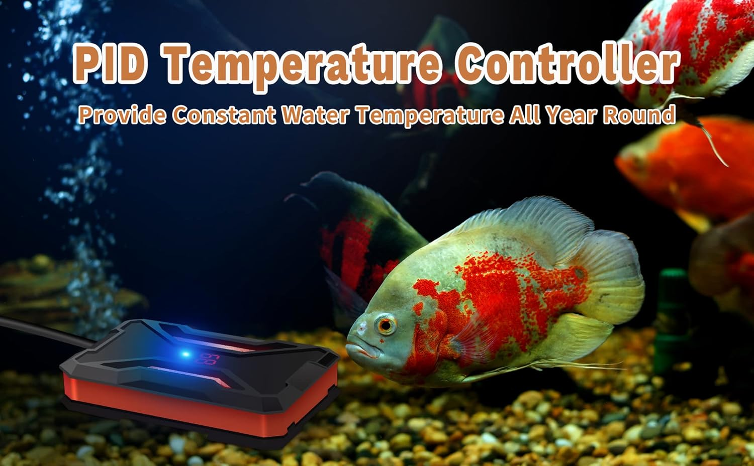 SYSAI Submersible Heater for Aquariums (50W/100W/200W) with LED Temperature Display image number 4