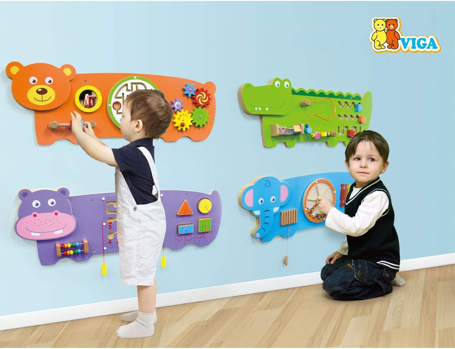 Viga Interactive Crocodile Wall Toy image number 1