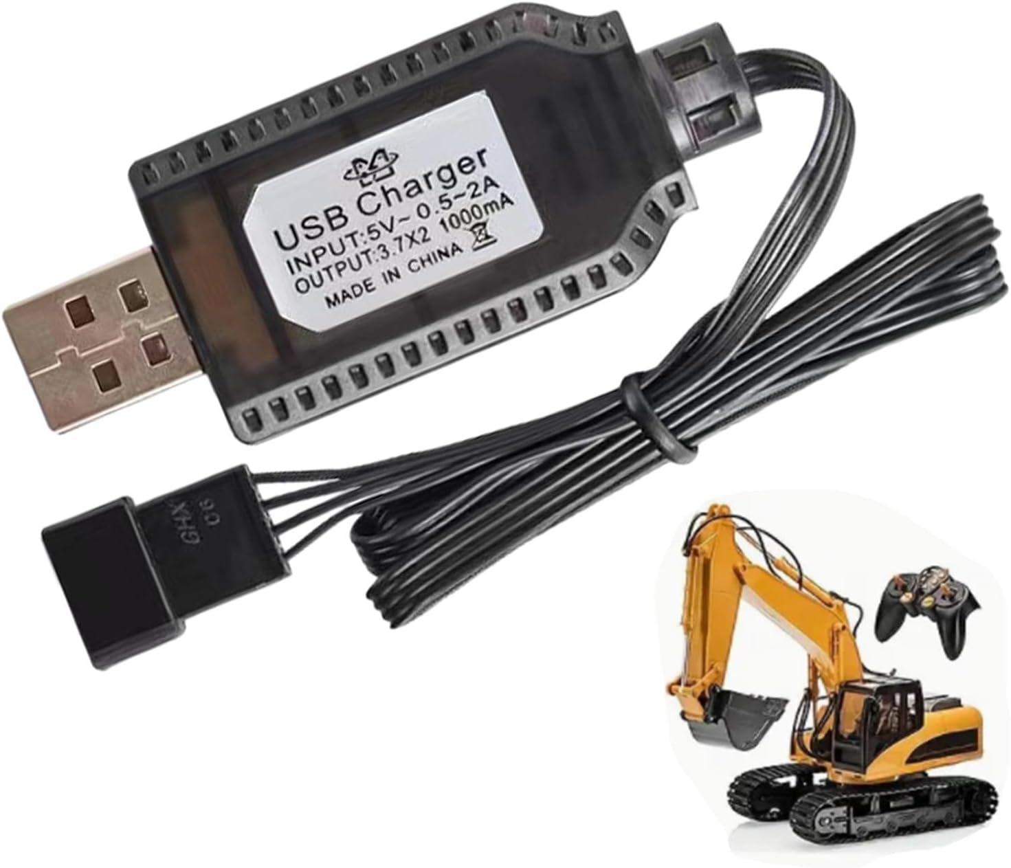 RC Charger Cable,7.4V 1000Ma Drone Charger for Quick Charging | RC Airplane Lithium Battery SM-2P SM-3P SM-4P, Drone Battery Charge Automatically Adapt image number 5