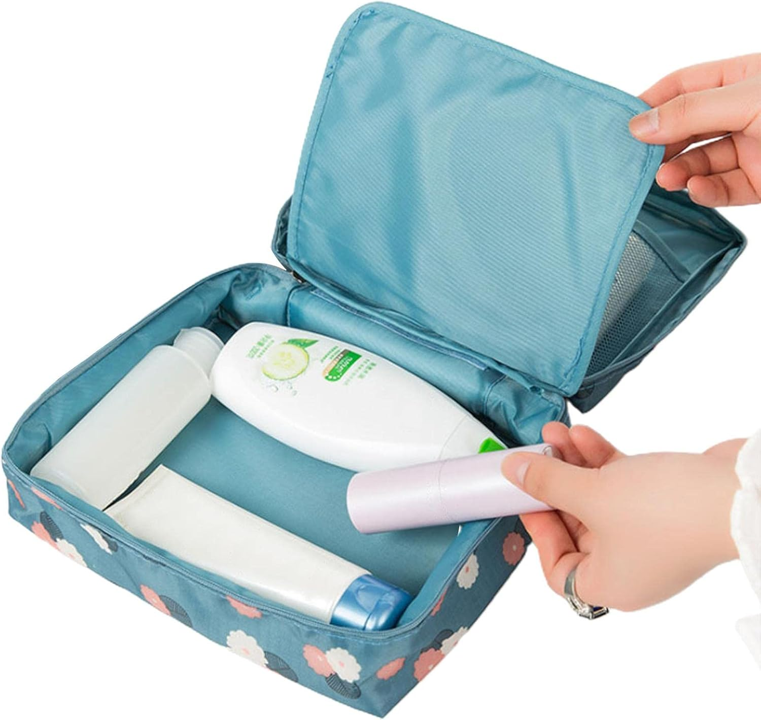 Cosmetic Bags for Women,Portable Travel Cosmetic Bags | Travel Cosmetic Organizer for Accessories, Shampoo, Toiletries Yyss image number 1