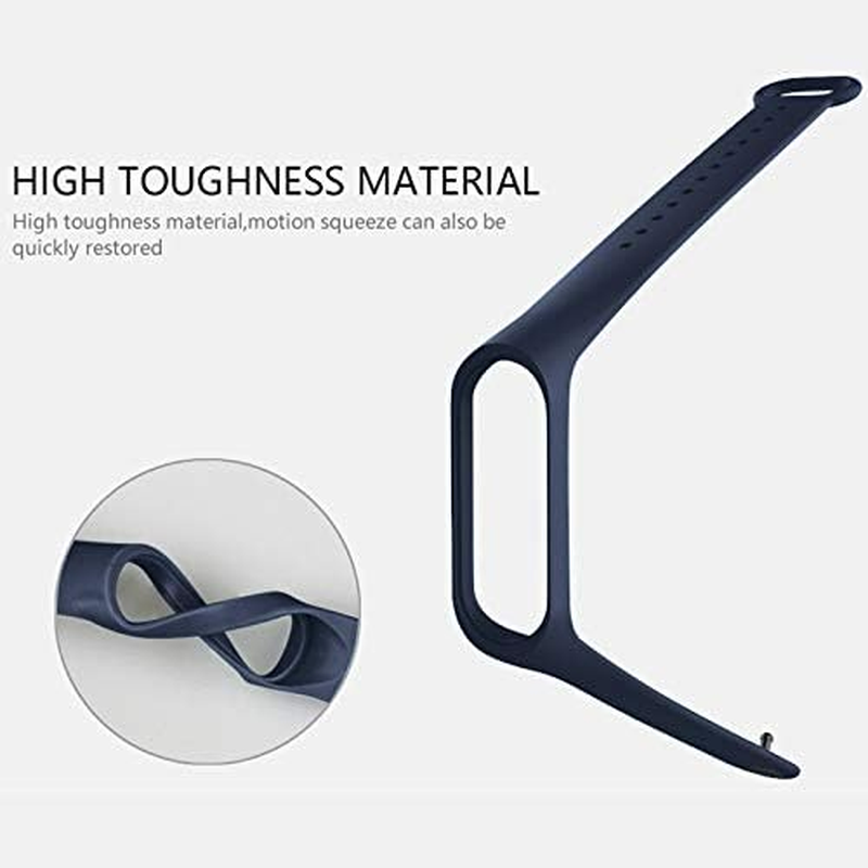 USTIYA 3X Strap for Xiaomi Mi Smart Band 7/6/5 Straps (Black) image number 3