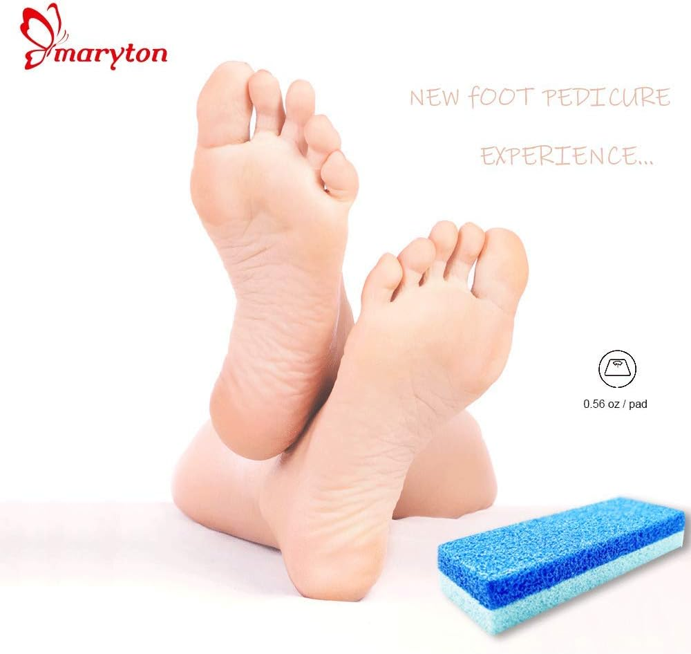 Maryton Foot Pumice Stone for Feet Hard Skin Callus Remover and Scrubber (Pack of 4) (Blue) image number 5