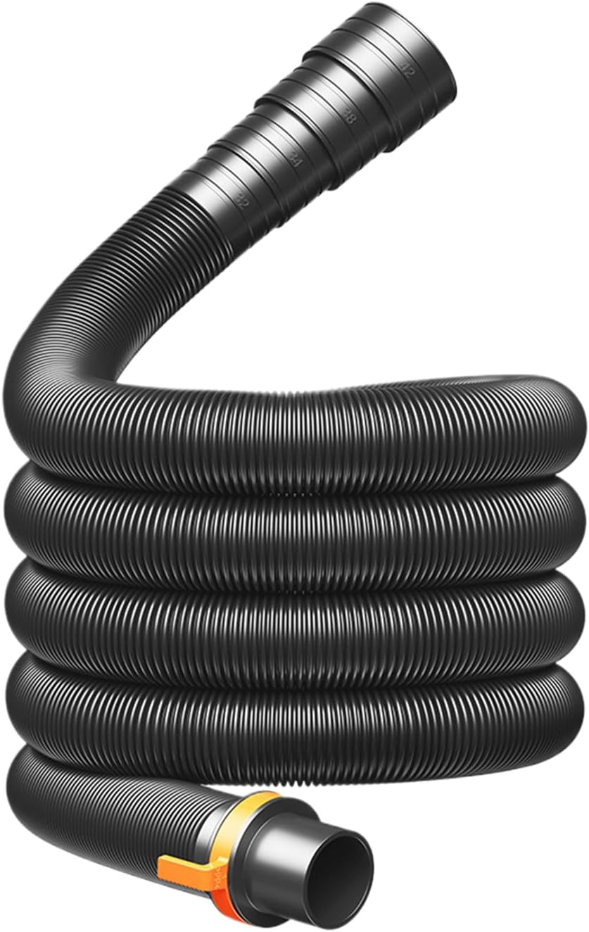 Potable Water Hose - Caravan Waste Pipe | Heavy-Duty Foldable Waste Water Hose for Lawn, RV, Outdoors, Travel, Marine, Camping image number 1