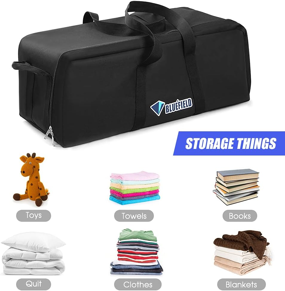 55L Extra Large Travel Storage Bag Water Resistant Hand Bag Folding Luggage Bag Backpack ALKOY image number 4