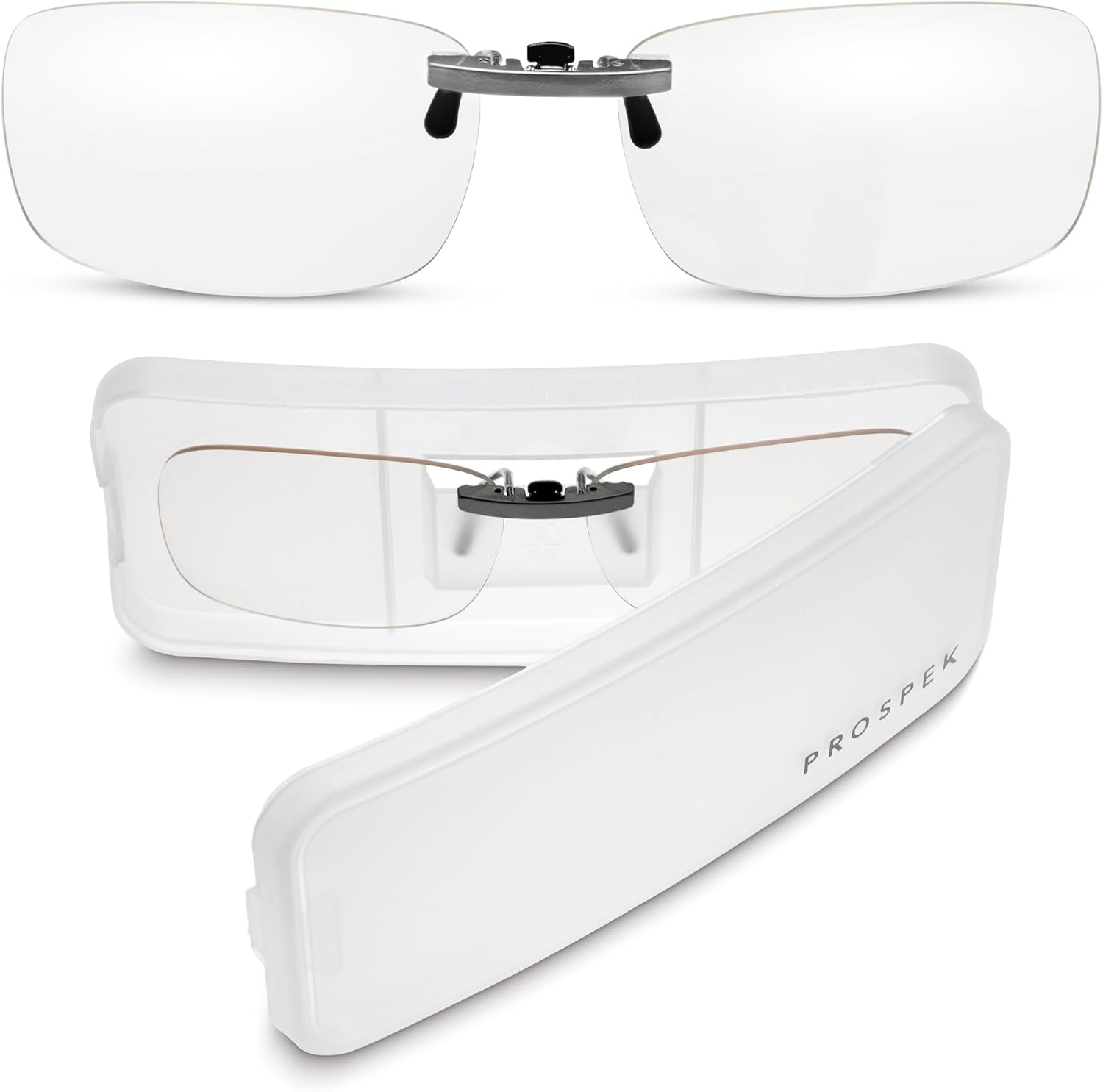 Clip on Blue Light Blocking Glasses I Computer Gaming Clip on Glasses I Digital Eyestrain Fatigue I Dry Eyes Relief Eye Protection Sleep Better I anti Glare