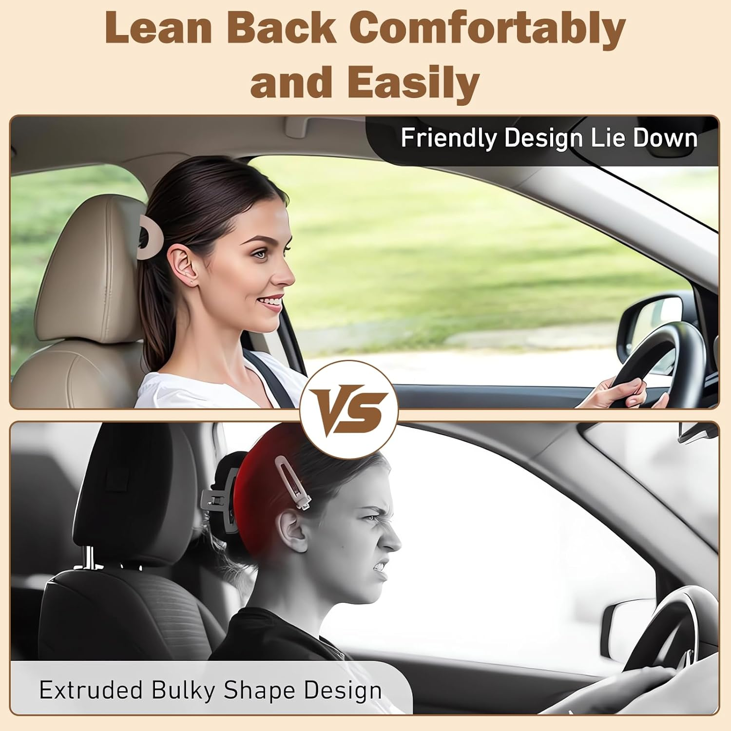 Set of 6 Hair Clips for Women Flat Hair Clips Women'S Hair Clip Inner Teeth Matte Strong Hold Side Curved Design for Thick and Thin Hair Lying and Driving image number 1