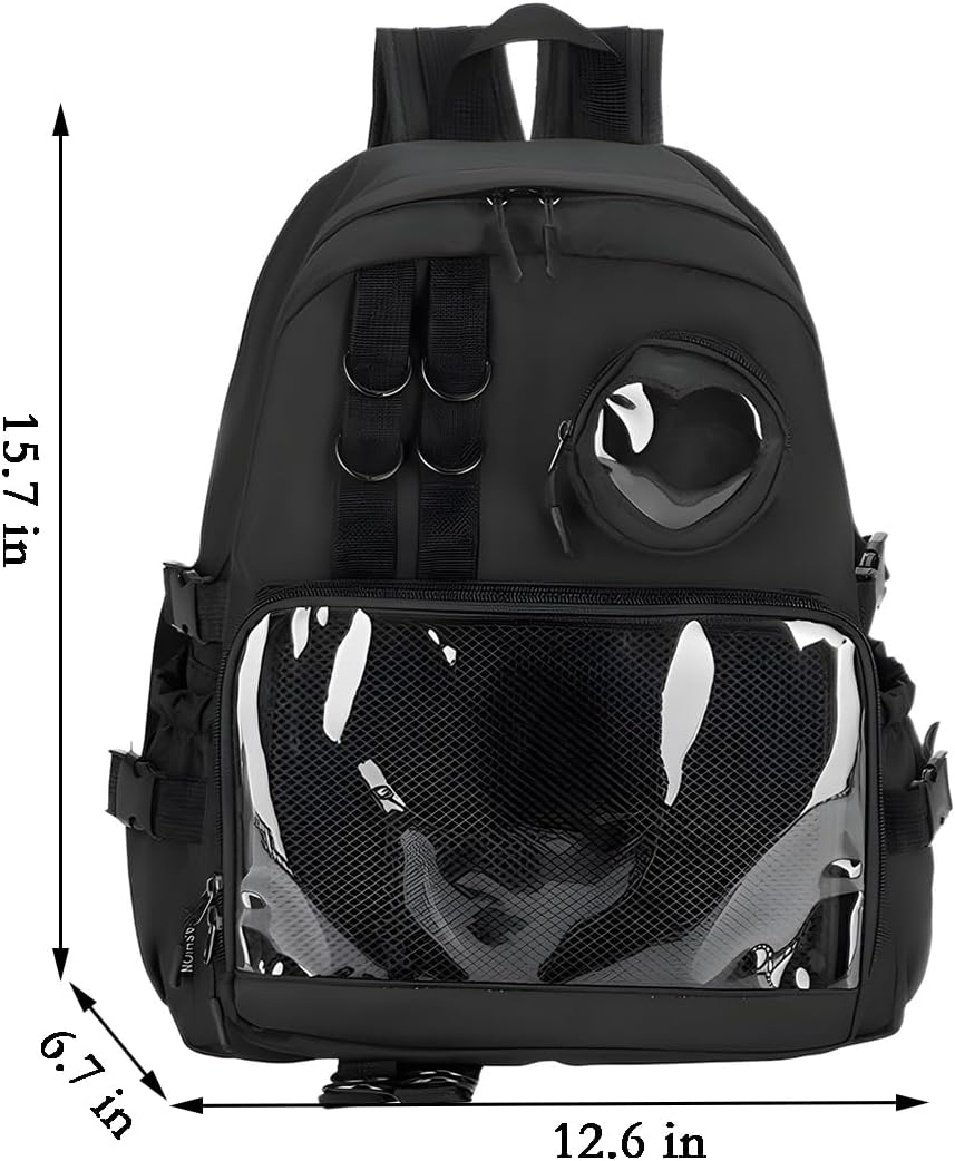 Ita Bag Preppy Backpack with Pin Display Insert for School Anime Cosplay