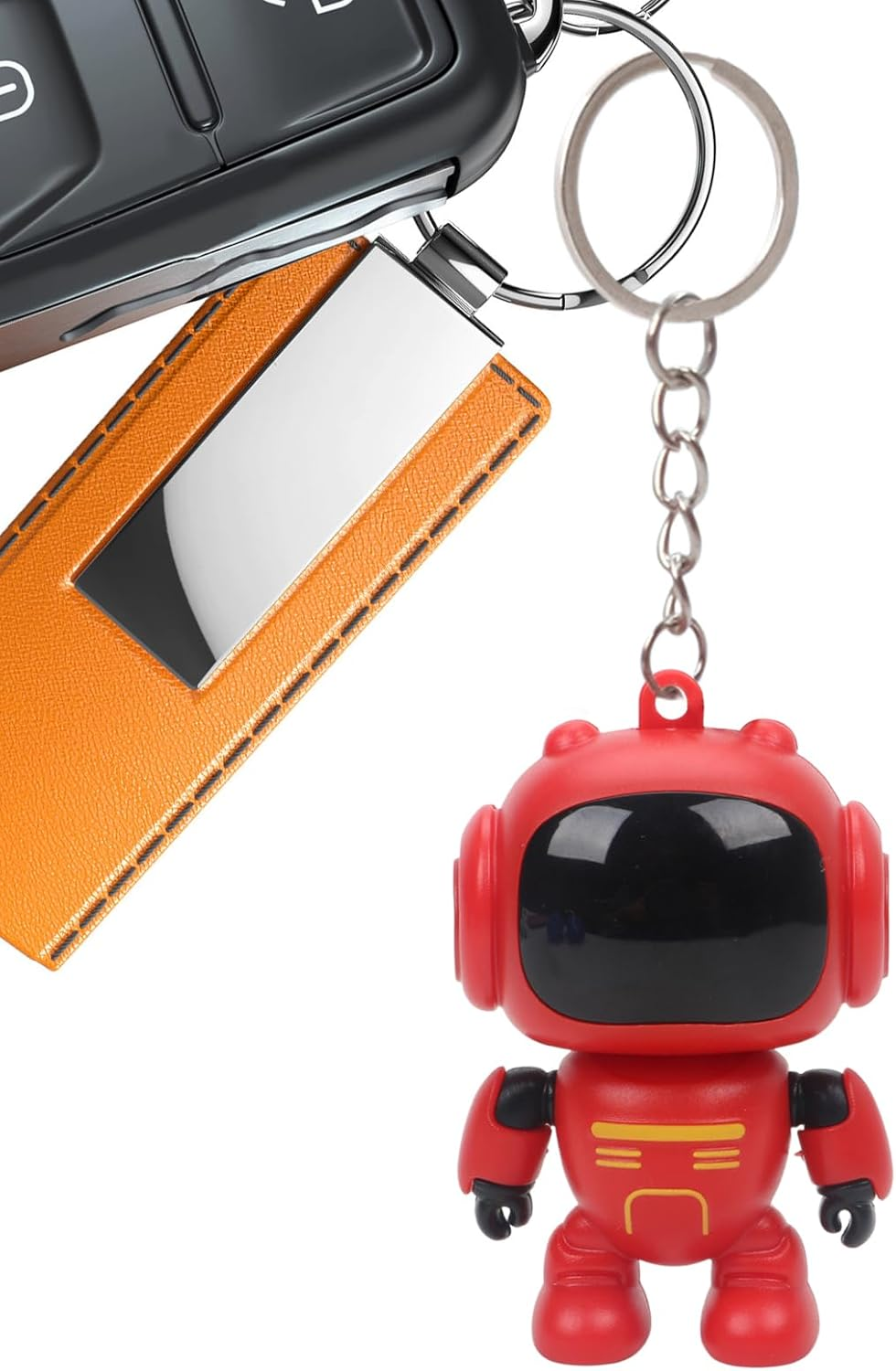Bag Charm - Joint Movable Robot Pendant | Glowing Eyes Design Keychains for Backpacks | for Women Men Bag Wallet Schoolbag Handbag Decoration Home Car