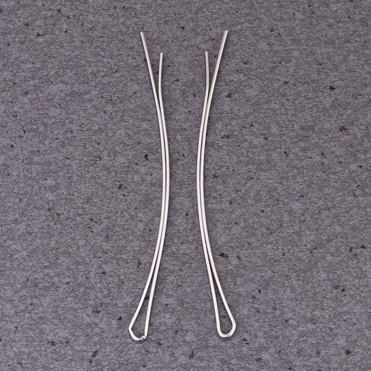 FRCOLOR 100Pcs Jumbo Bobby Pins Metallic Hairpins Curved Bobby Hair Pins Women Simple Bobby Pin Hair Clips Metal Bobby Pins for Thick Hair - Golden image number 5