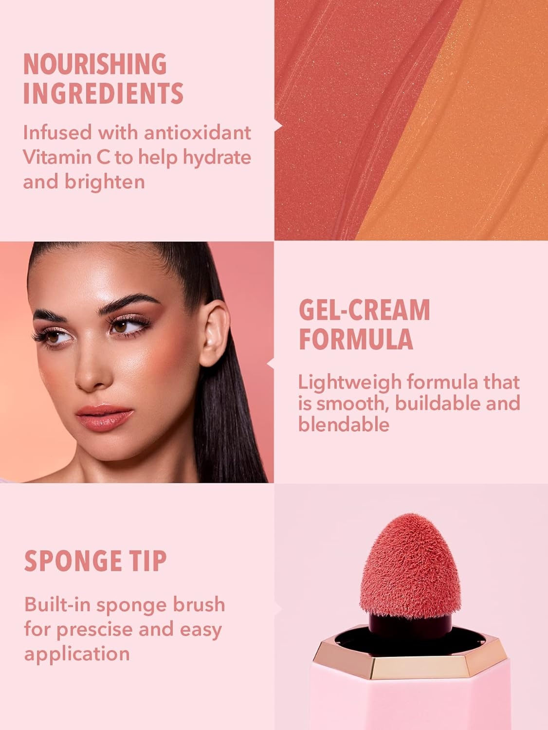 SHEGLAM Color Bloom Dayglow Liquid Blush Makeup for Cheeks Shimmer Finish - Shimmer Love Cake - Birthday Suit image number 4