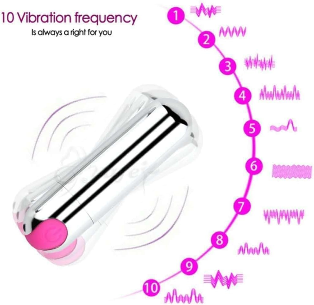 Ten-Frequency Strong Vibration Female Sex Egg Clitoral Stimulation Vibrator Vibrator Mini Pink G Bullet Silicone Bionic Therapy Personal Magic Recovery Effect for Women'S Sensitive Parts to Maximize Vibration. (Pink) image number 1
