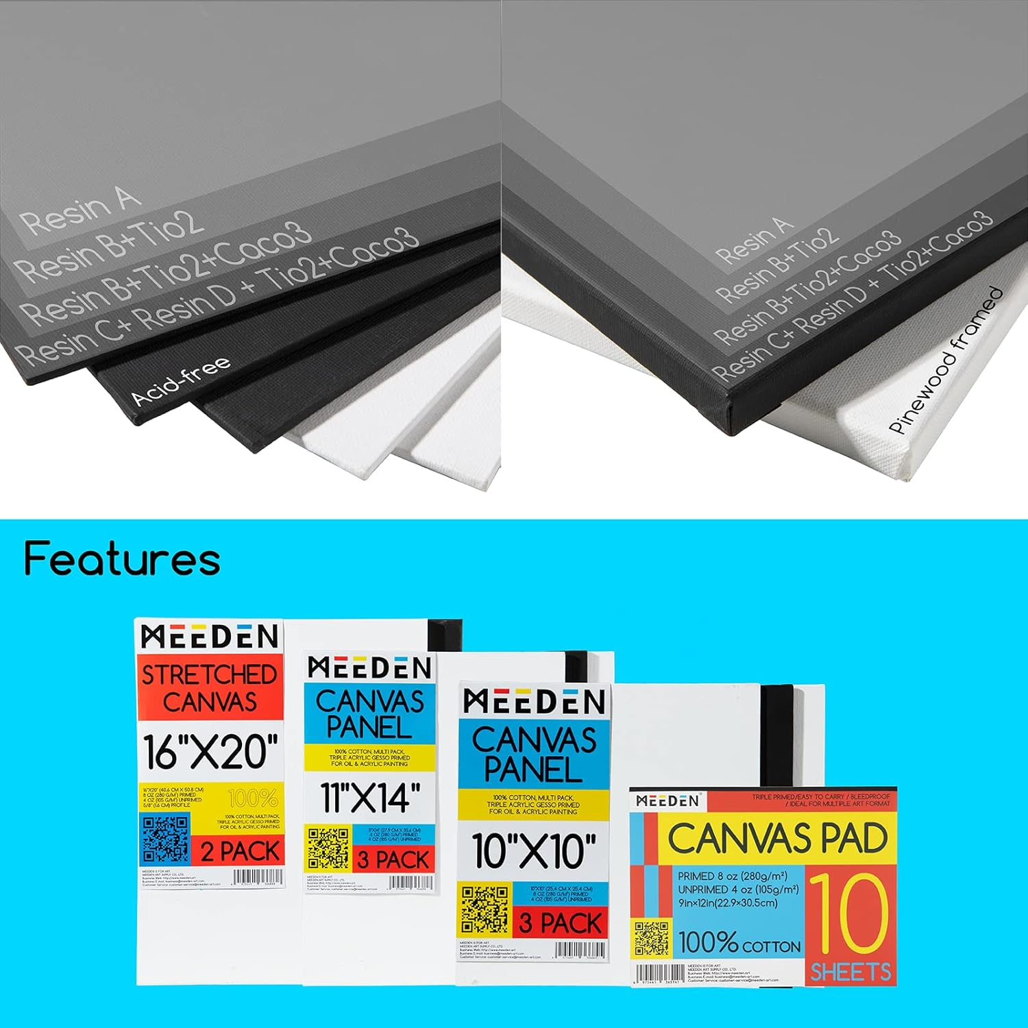 MEEDEN 148 PCS Art Supplies with French Easel, All-In-One Painting Set for Artists Beginners image number 4